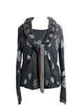 Blumarine Vintage Grey Cardigan and Top Twin Set