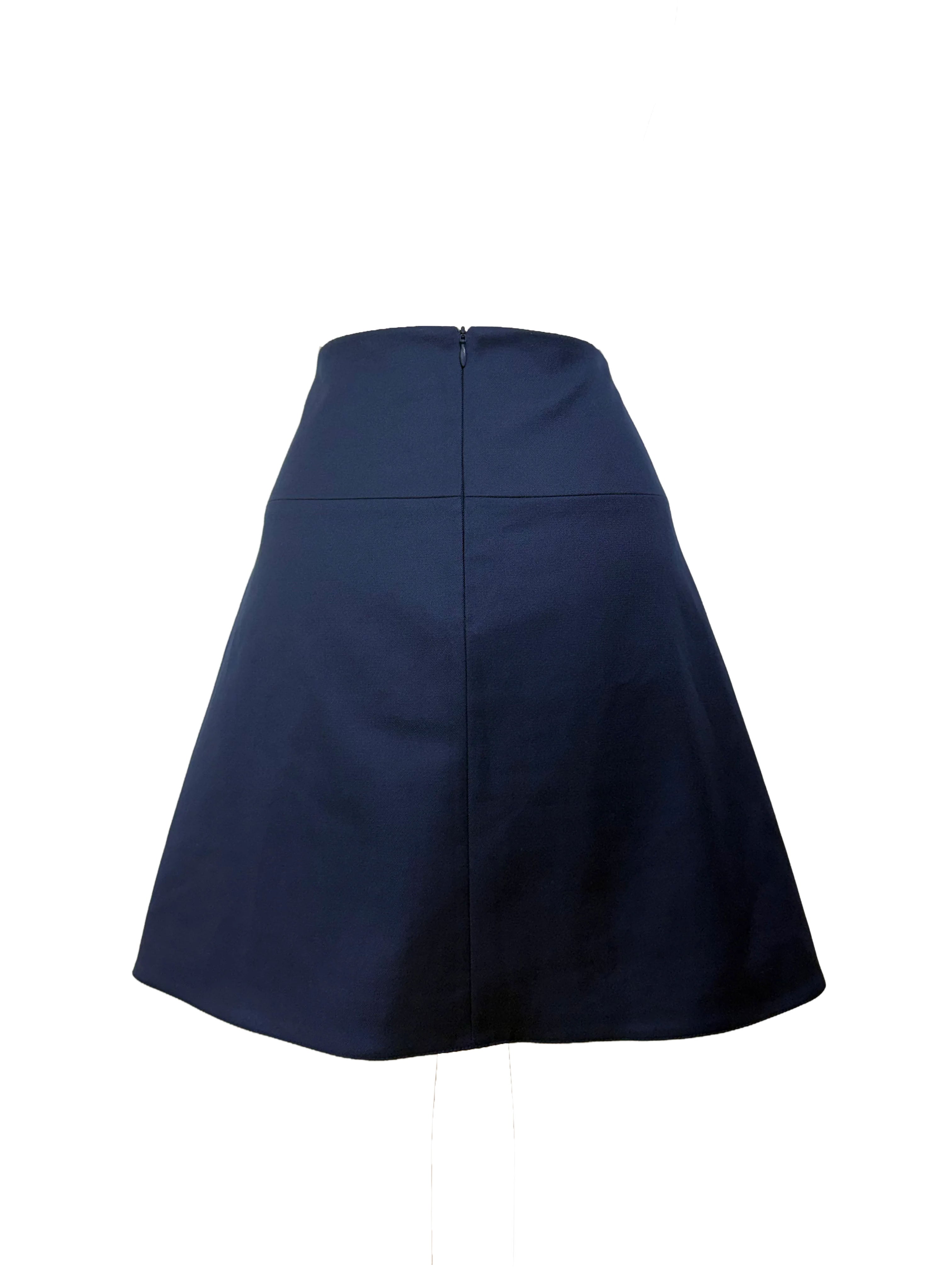 Blugirl Blumarine Navy Studded Mini Skirt