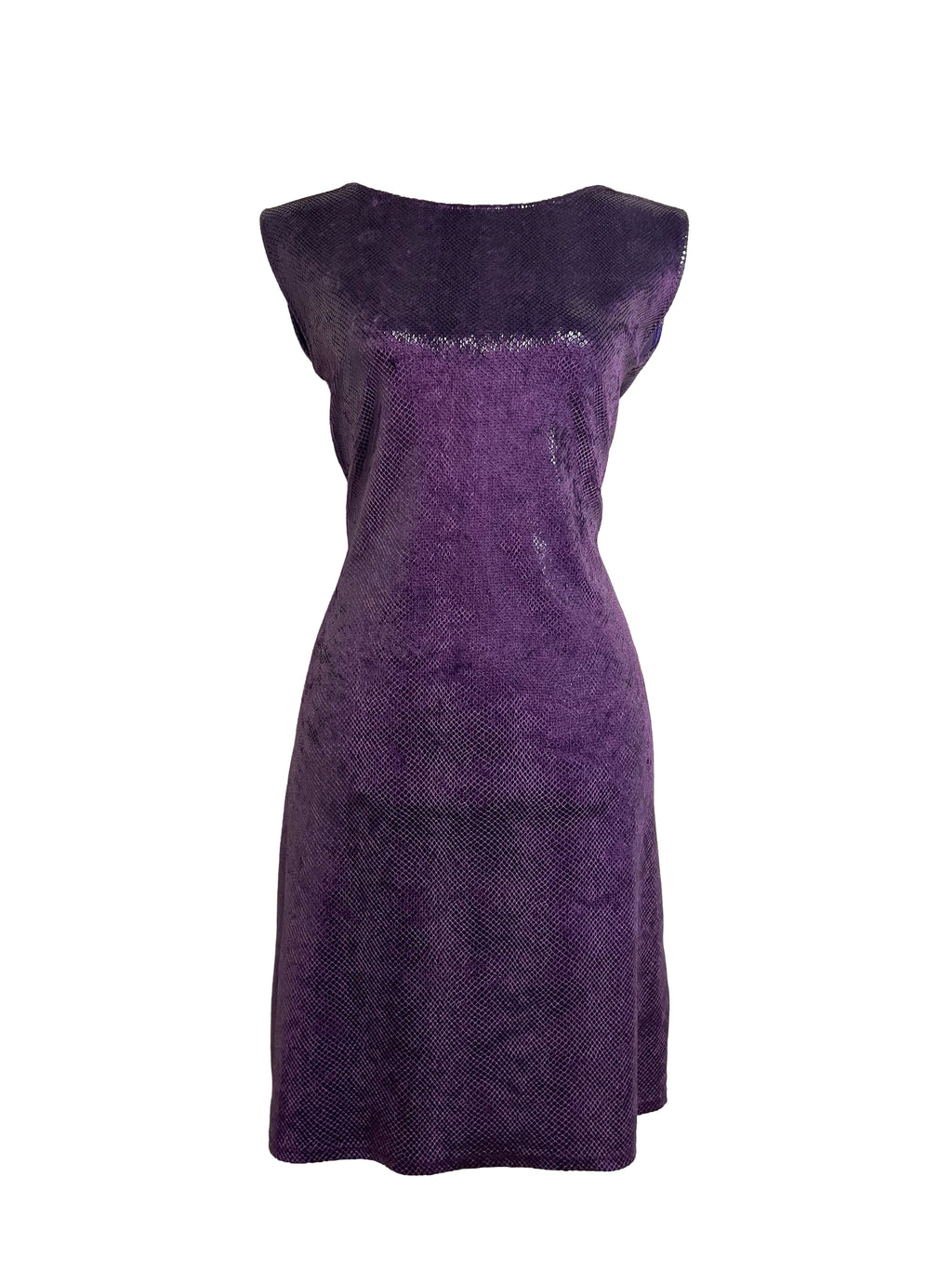 Blumarine Blugirl Purple Snakeskin Mini Dress