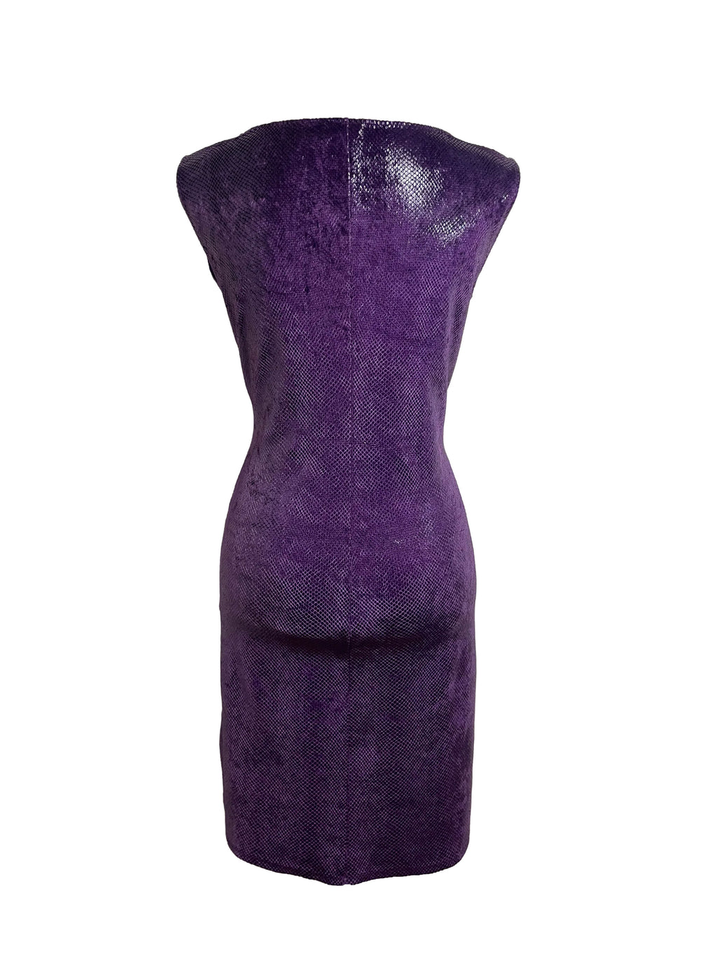 Blumarine Blugirl Purple Snakeskin Mini Dress