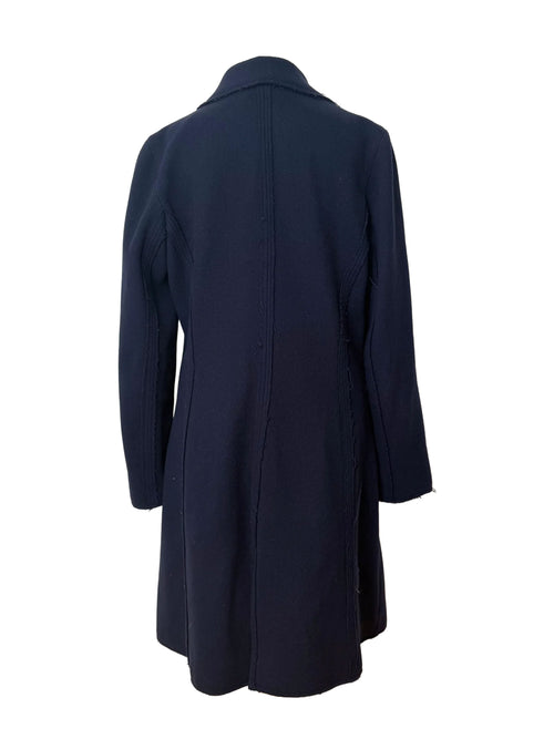 Calvin Klein Jeans Navy Wool Coat