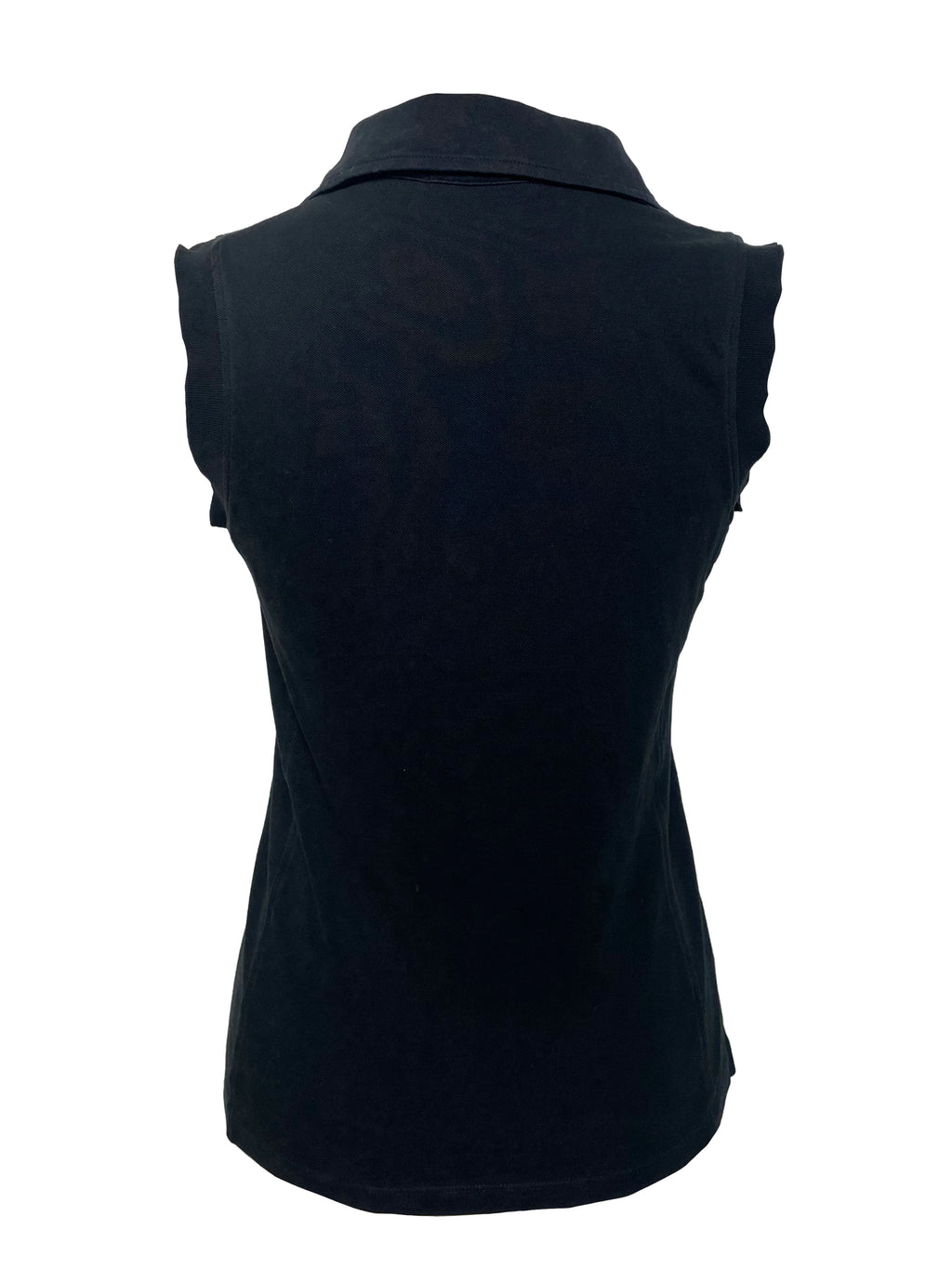 Prada Sporty Black Sleeveless Button Down Polo Vest