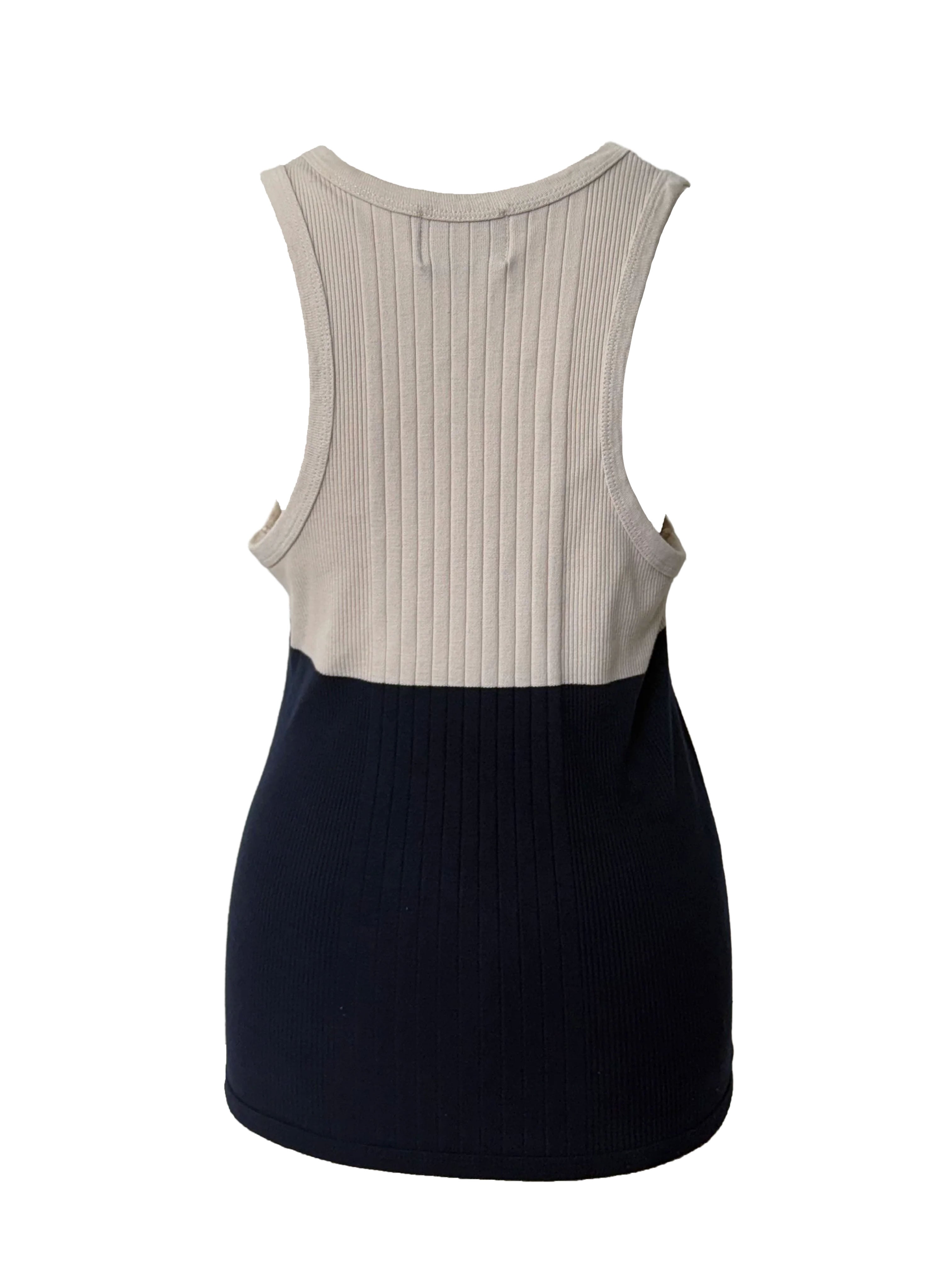 Gaultier Junior Navy and Cream Tank Top