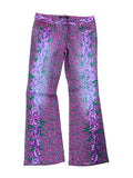 Roberto Cavalli Vintage Pink Floral Flared Jeans