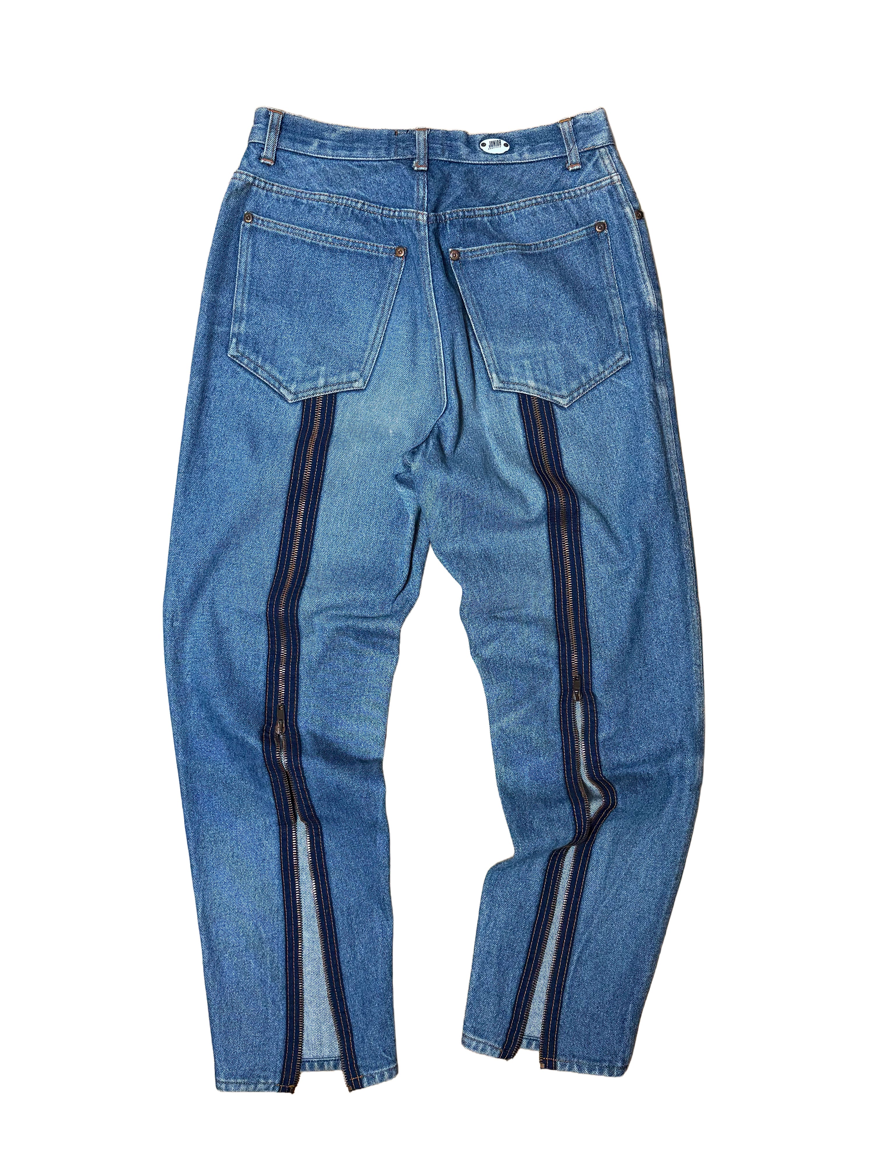 Gaultier Junior Vintage Zip Detail Denim Jeans