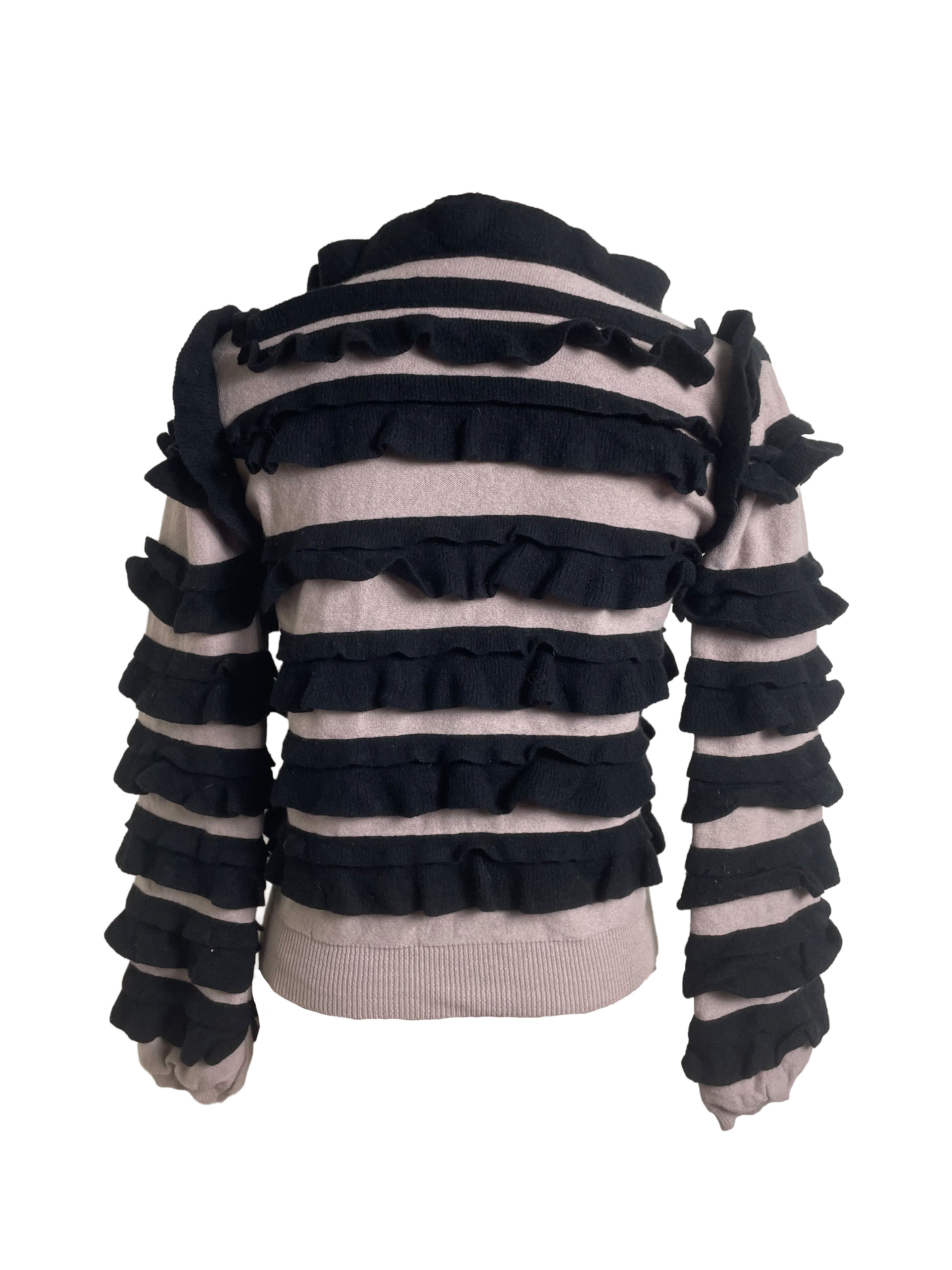 Sonia Rykiel Ruffle Button-Up Cardigan