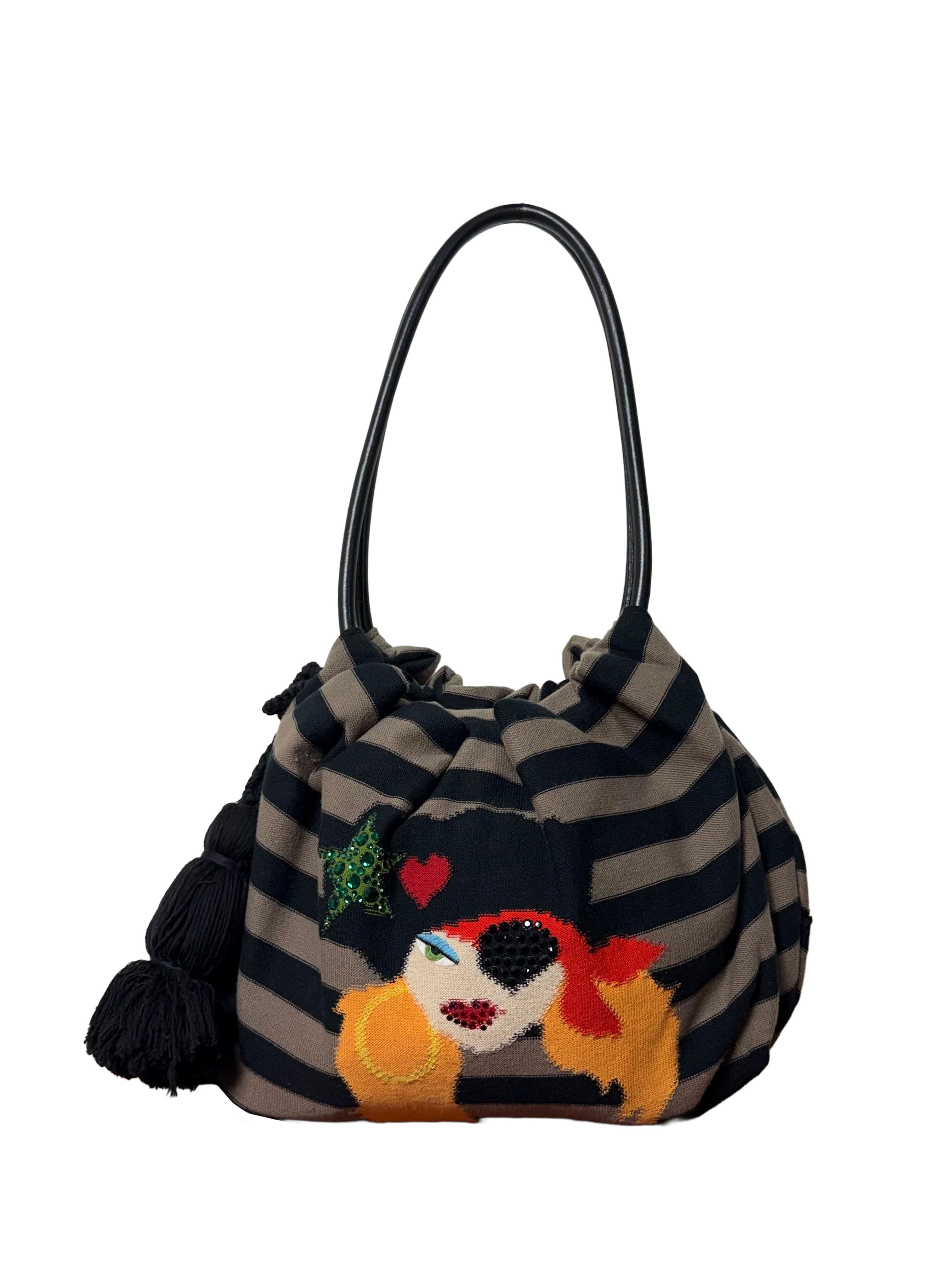 Sonia Rykiel 2005 Rare Pirate Girl Domino Bag