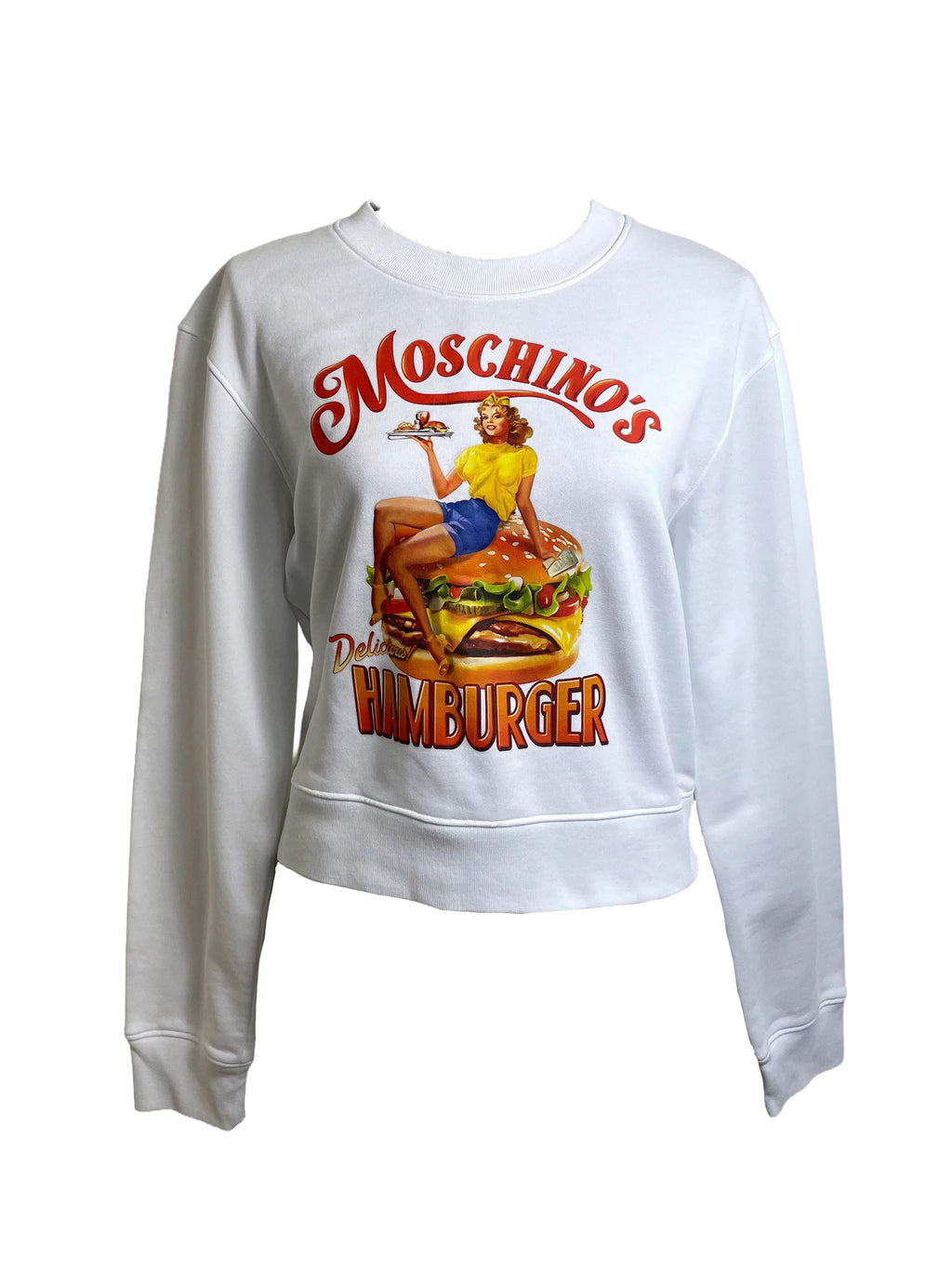 Moschino Couture 2022 White Graphic Sweatshirt