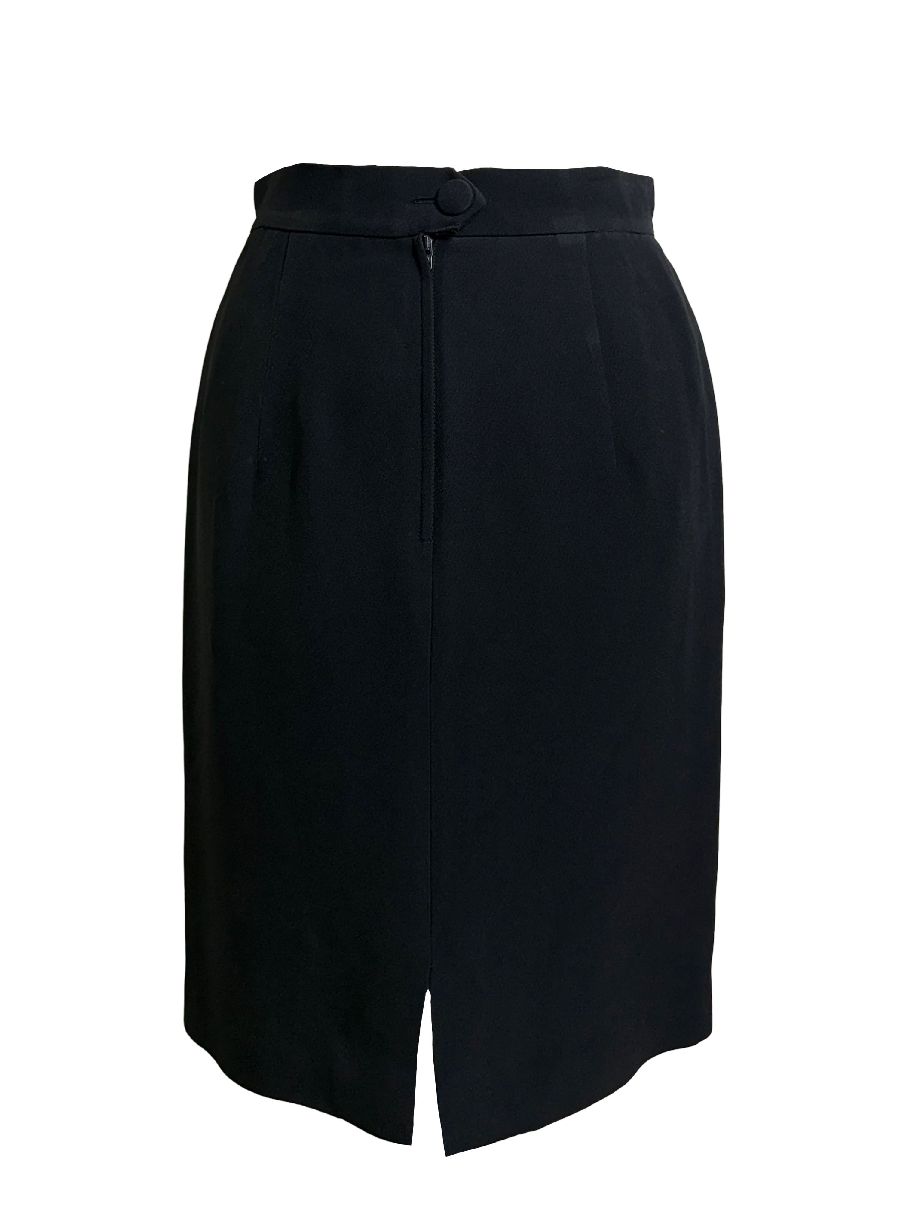 Moschino Cheap and Chic Black Knee Length Skirt