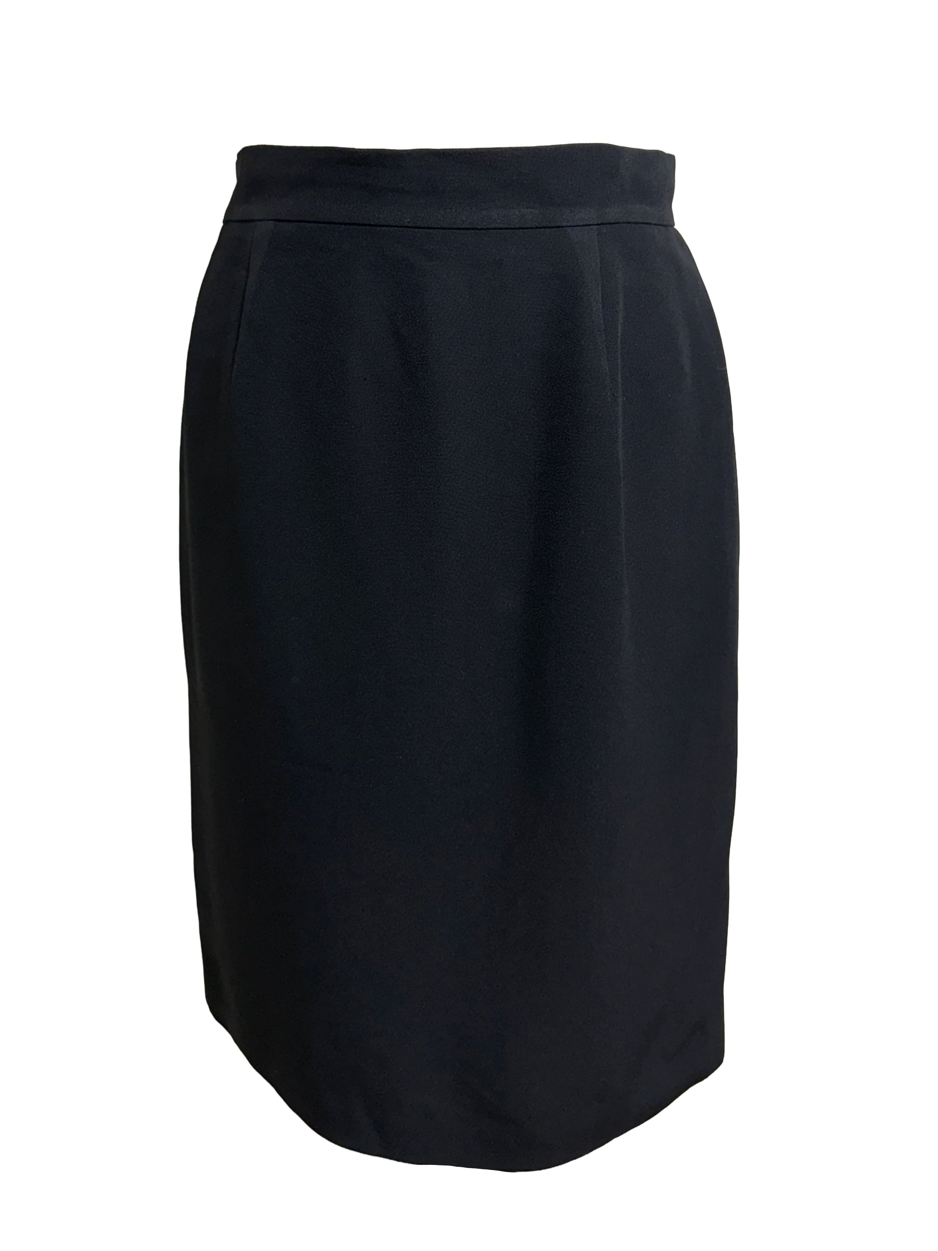 Moschino Cheap and Chic Black Knee Length Skirt