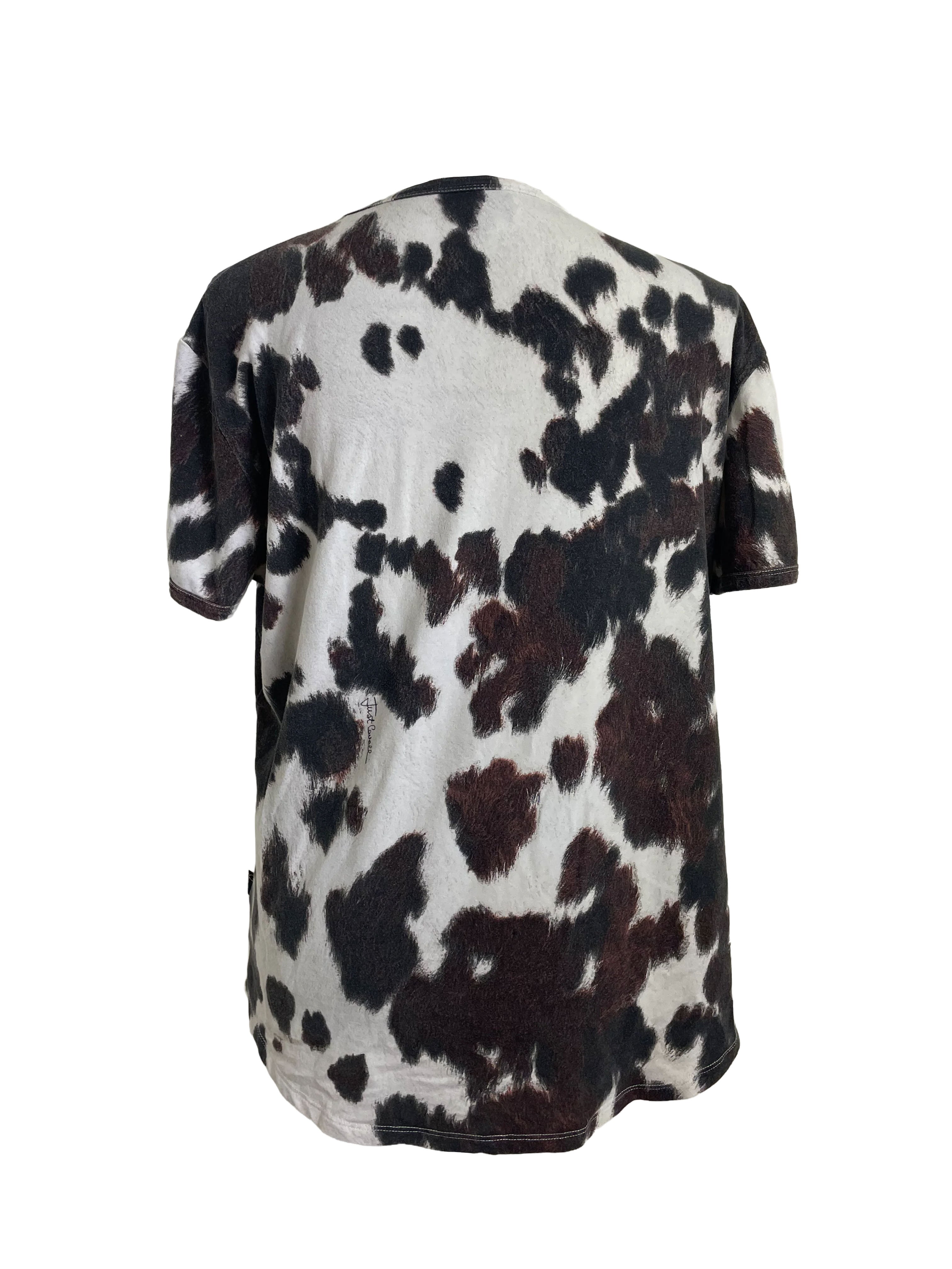 Just Cavalli Vintage Cow Print T-Shirt