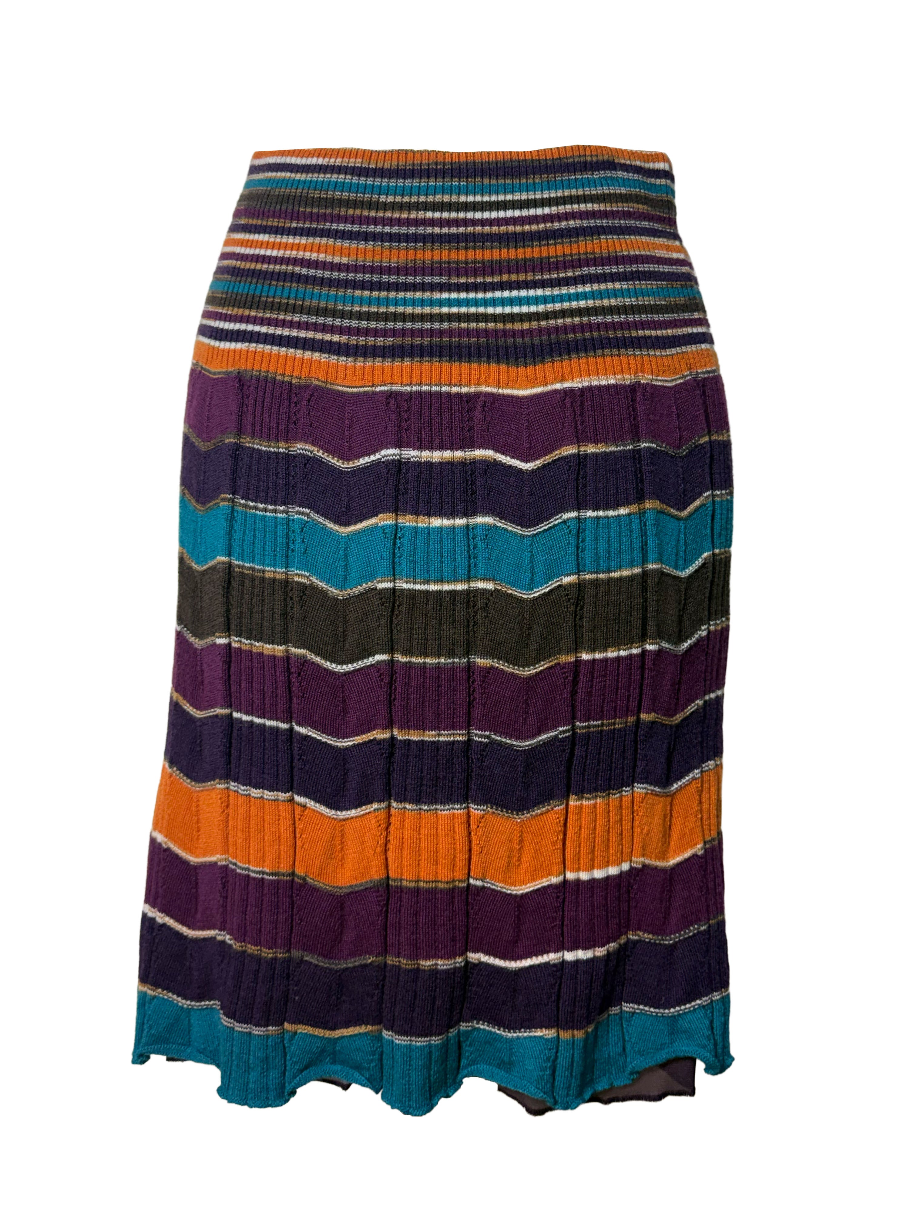 Missoni Sport Striped Midi Skirt