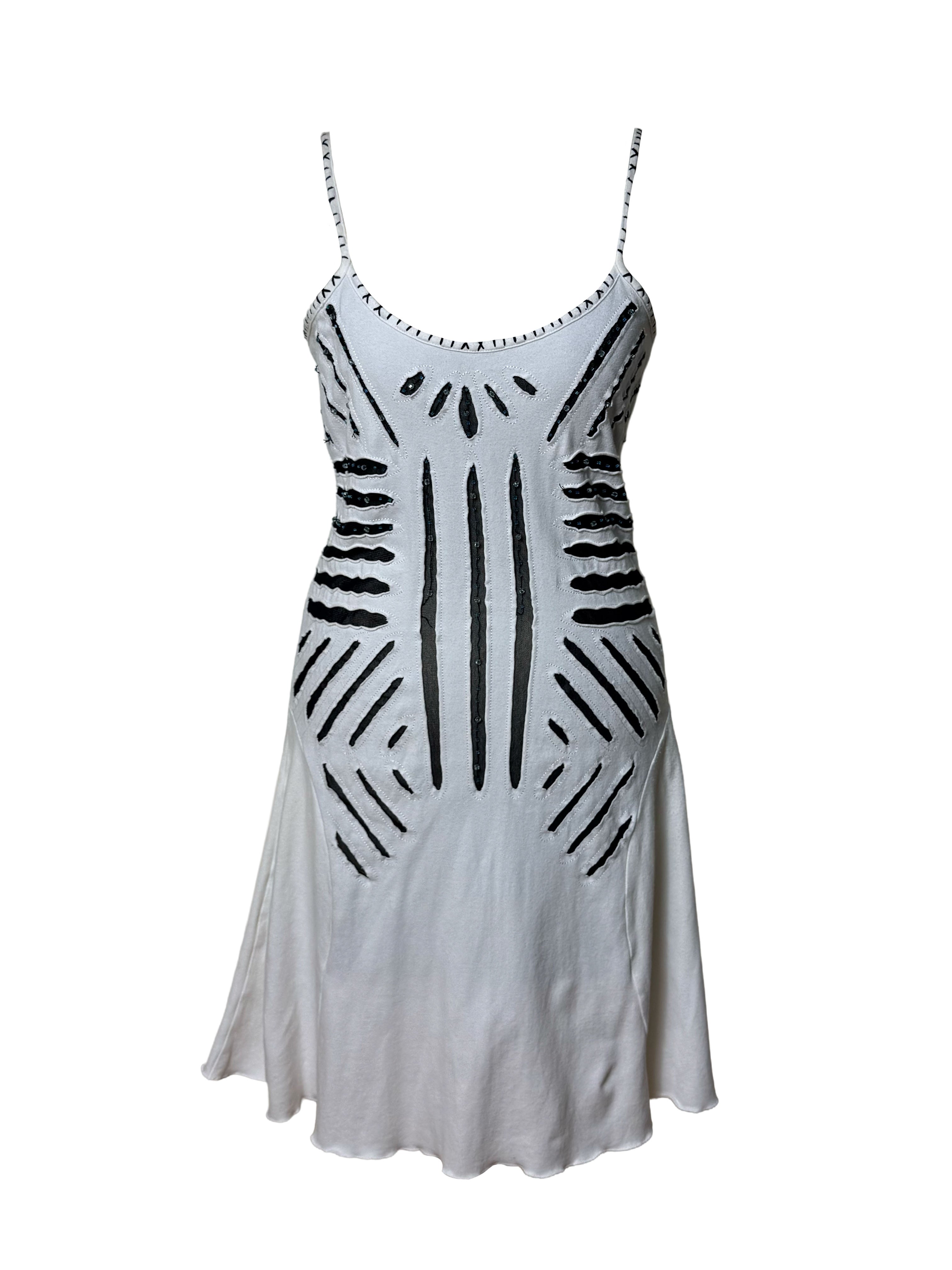 Roberto Cavalli Class A-Line White Mini Dress