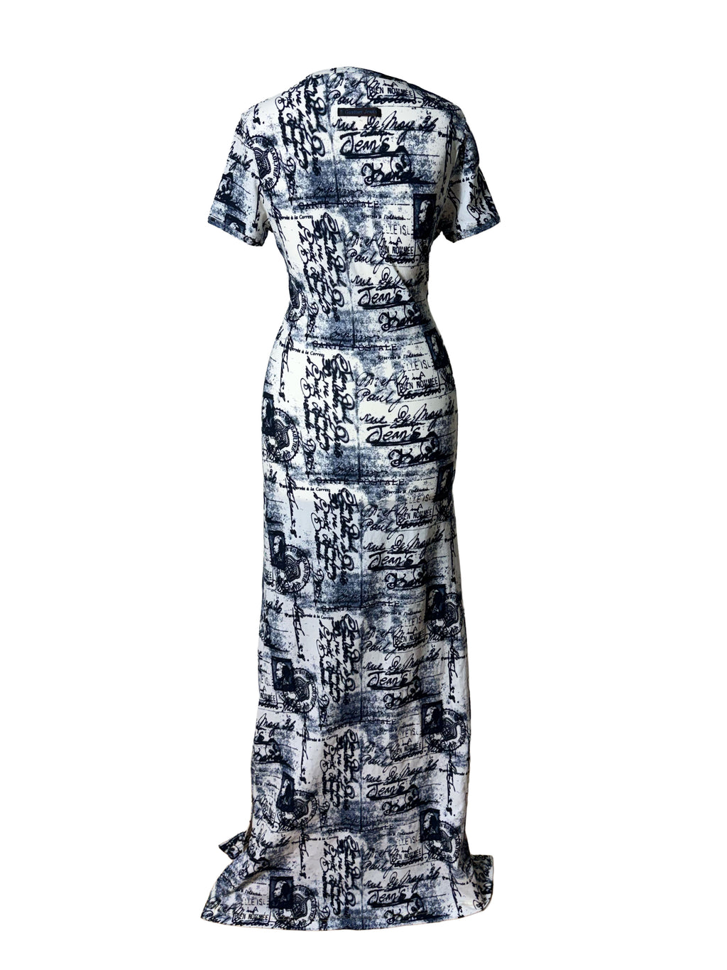 Jean Paul Gaultier Postcard Print Maxi Dress
