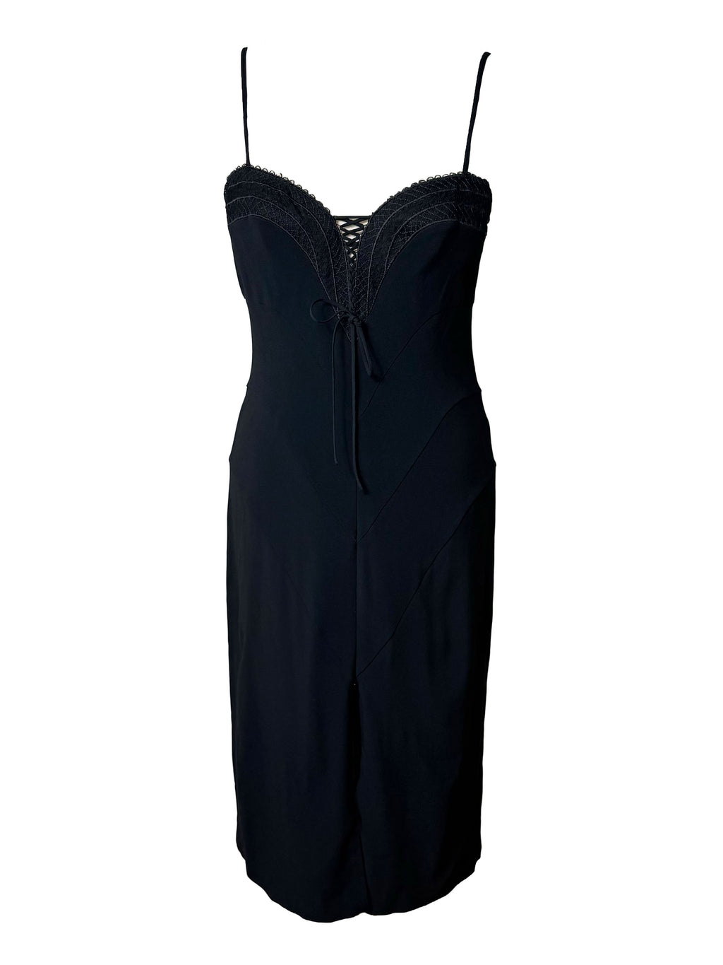 La Perla Lace-Up Slip Dress