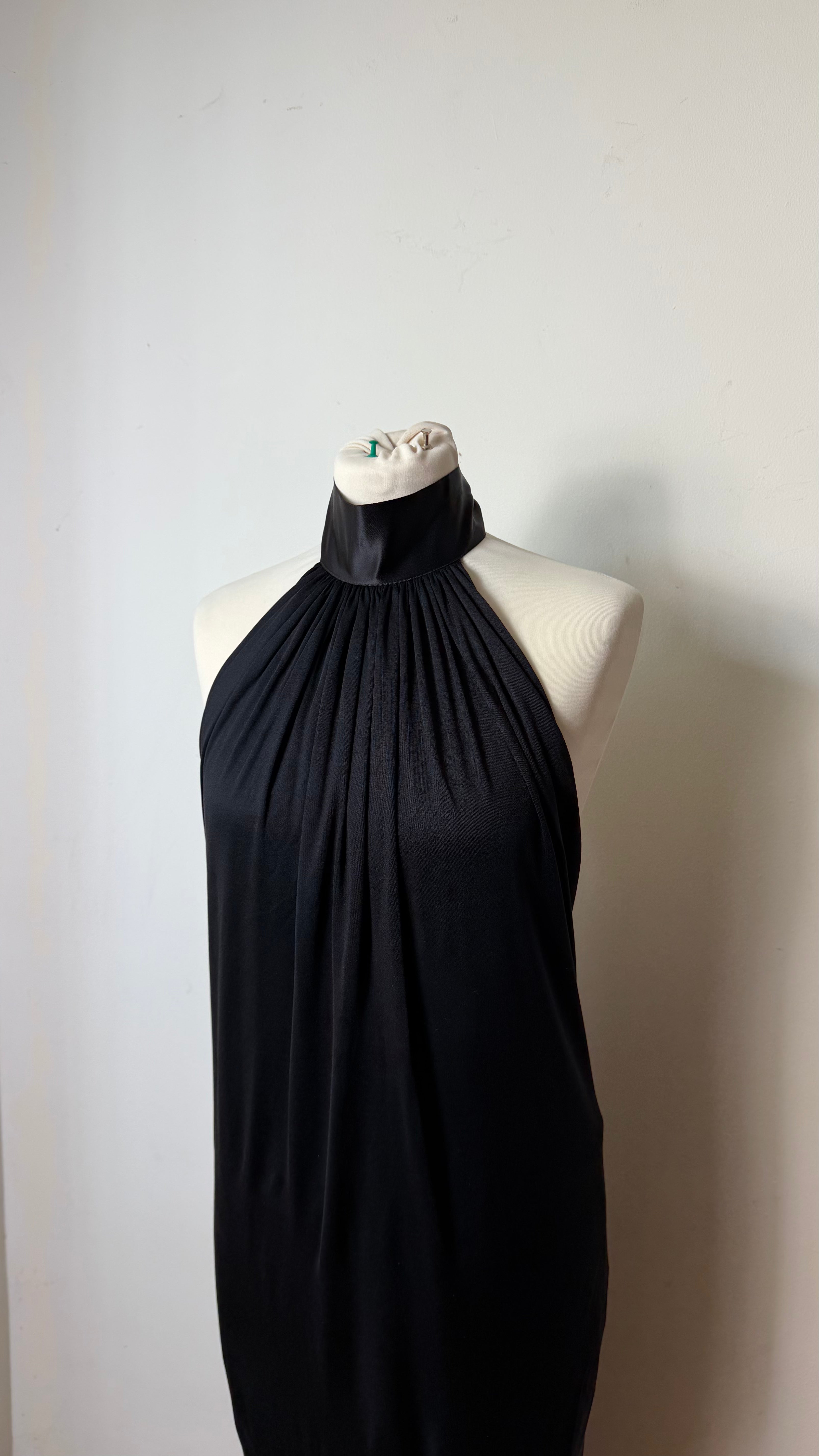 Dsqaured2 Halterneck Backless Black Midi Dress
