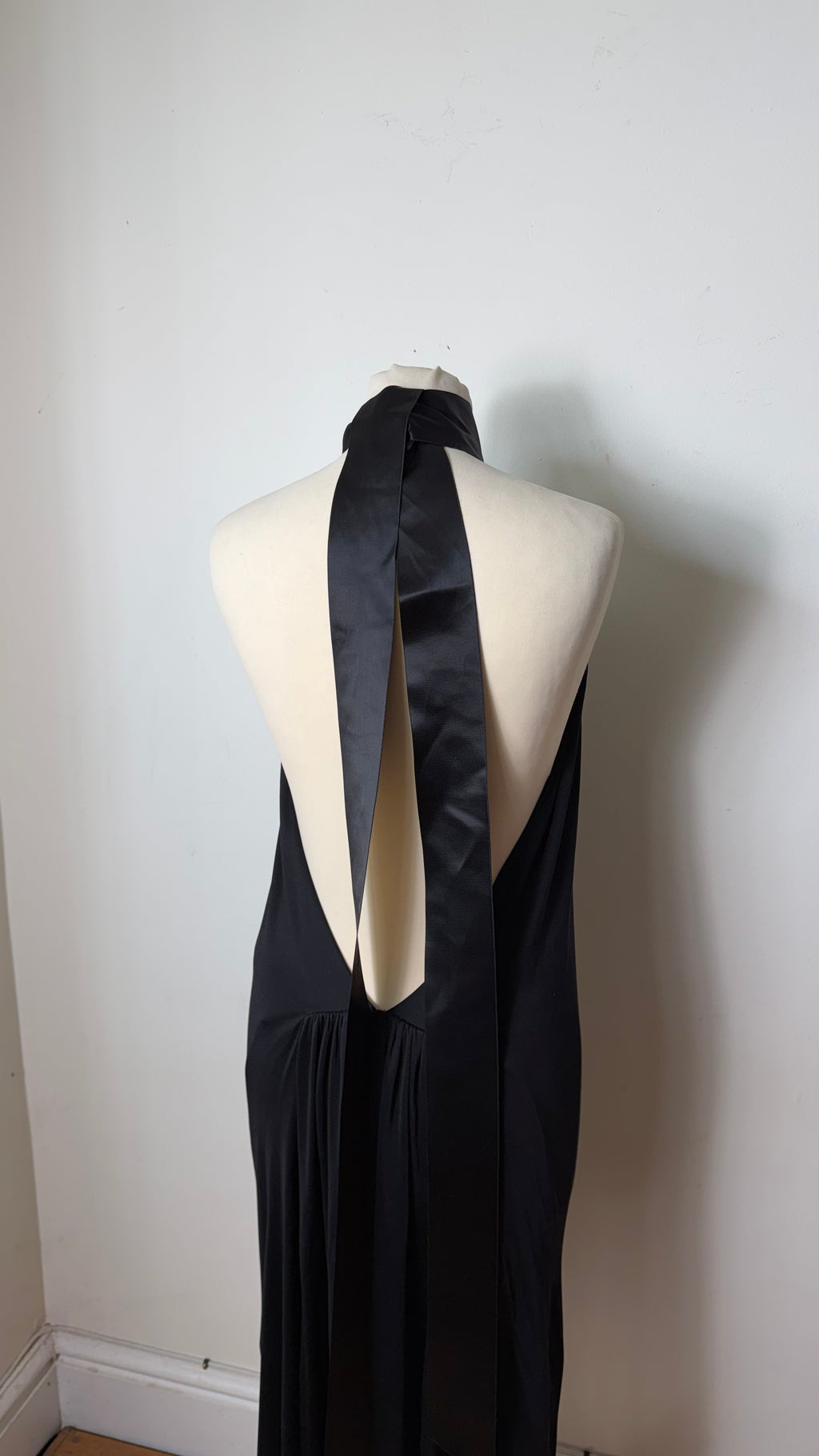Dsqaured2 Halterneck Backless Black Midi Dress
