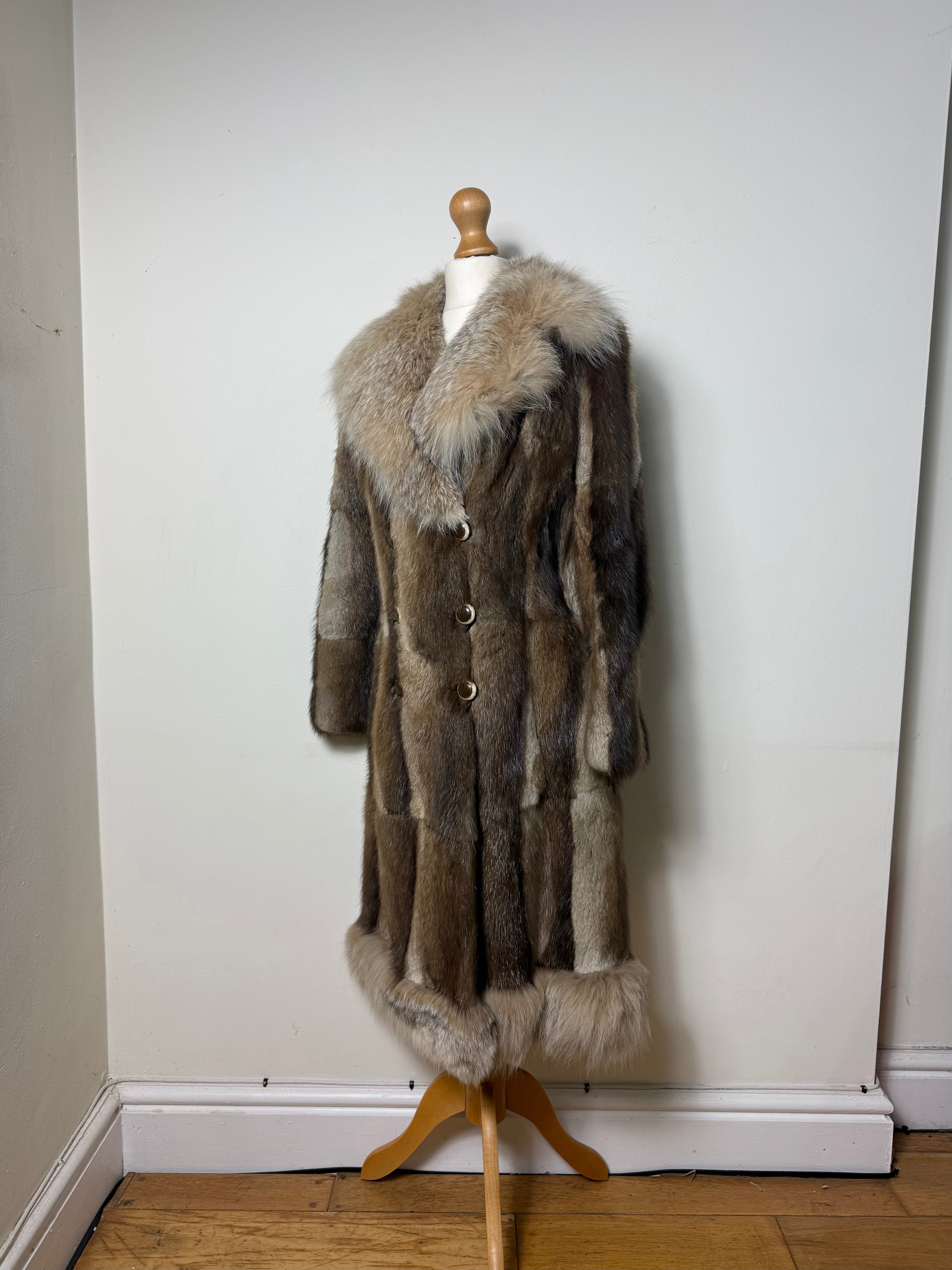 Paul Magder Vintage 1980s Fox Fur Coat