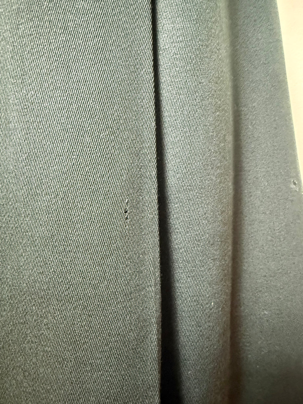 Celine Vintage 1970s Horsebit Dark Green Wool Pleated Skirt