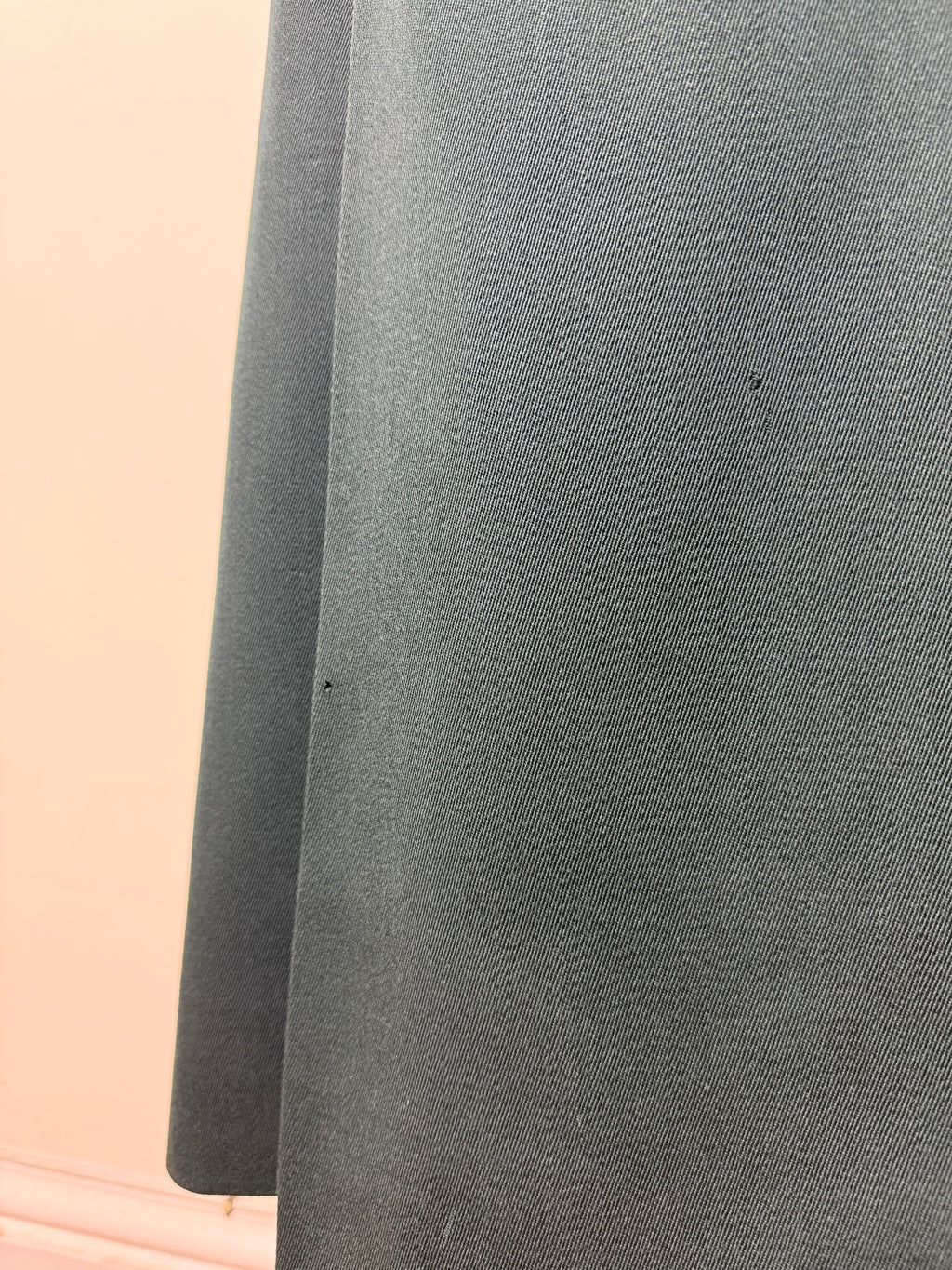 Celine Vintage 1970s Horsebit Dark Green Wool Pleated Skirt