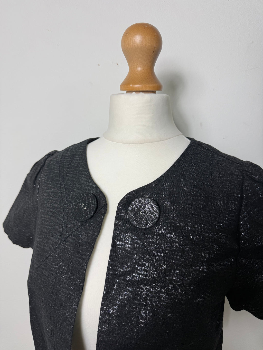 Influence 2000s Black Bolero Cropped Jacket
