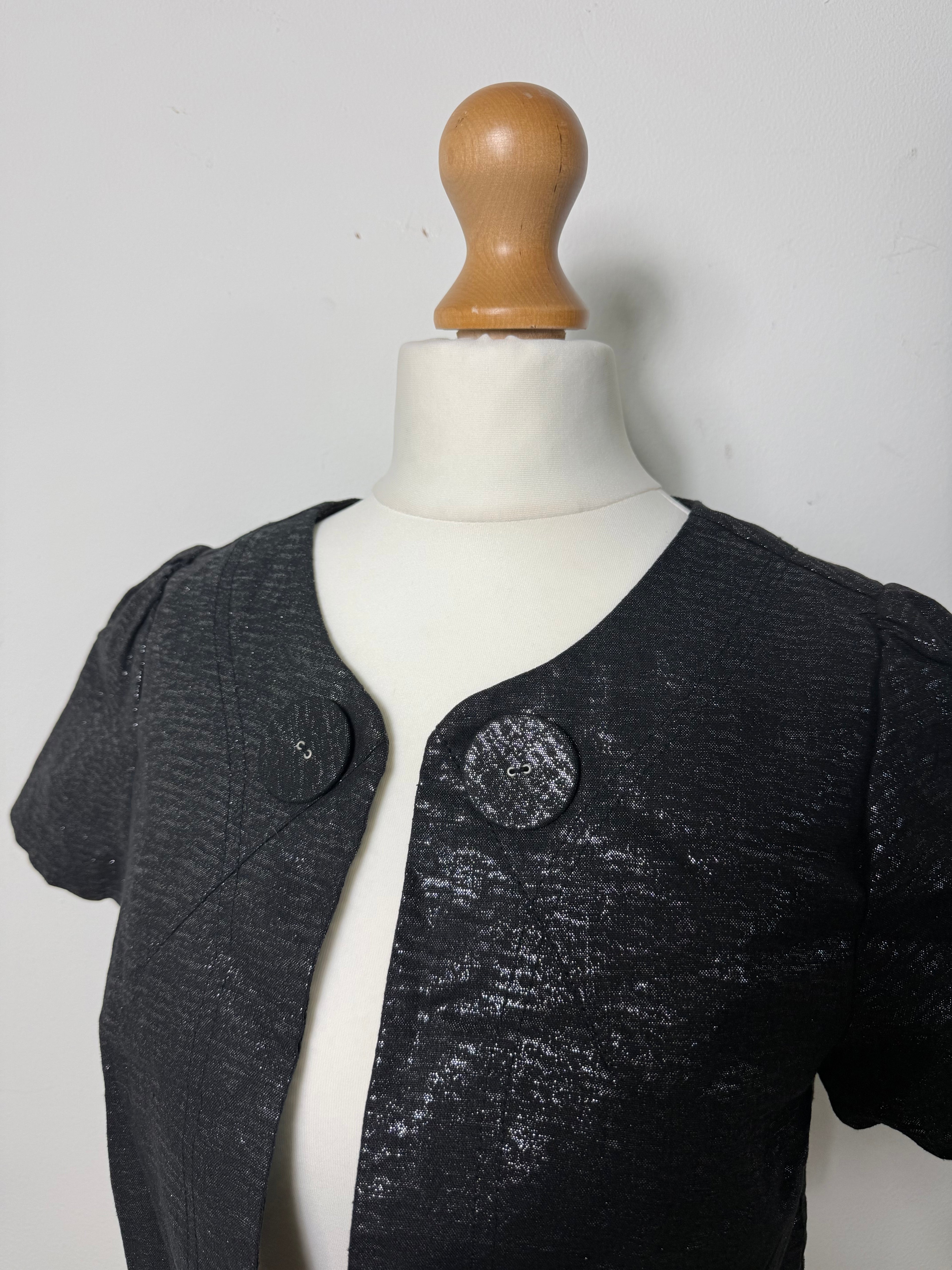 Influence 2000s Black Bolero Cropped Jacket