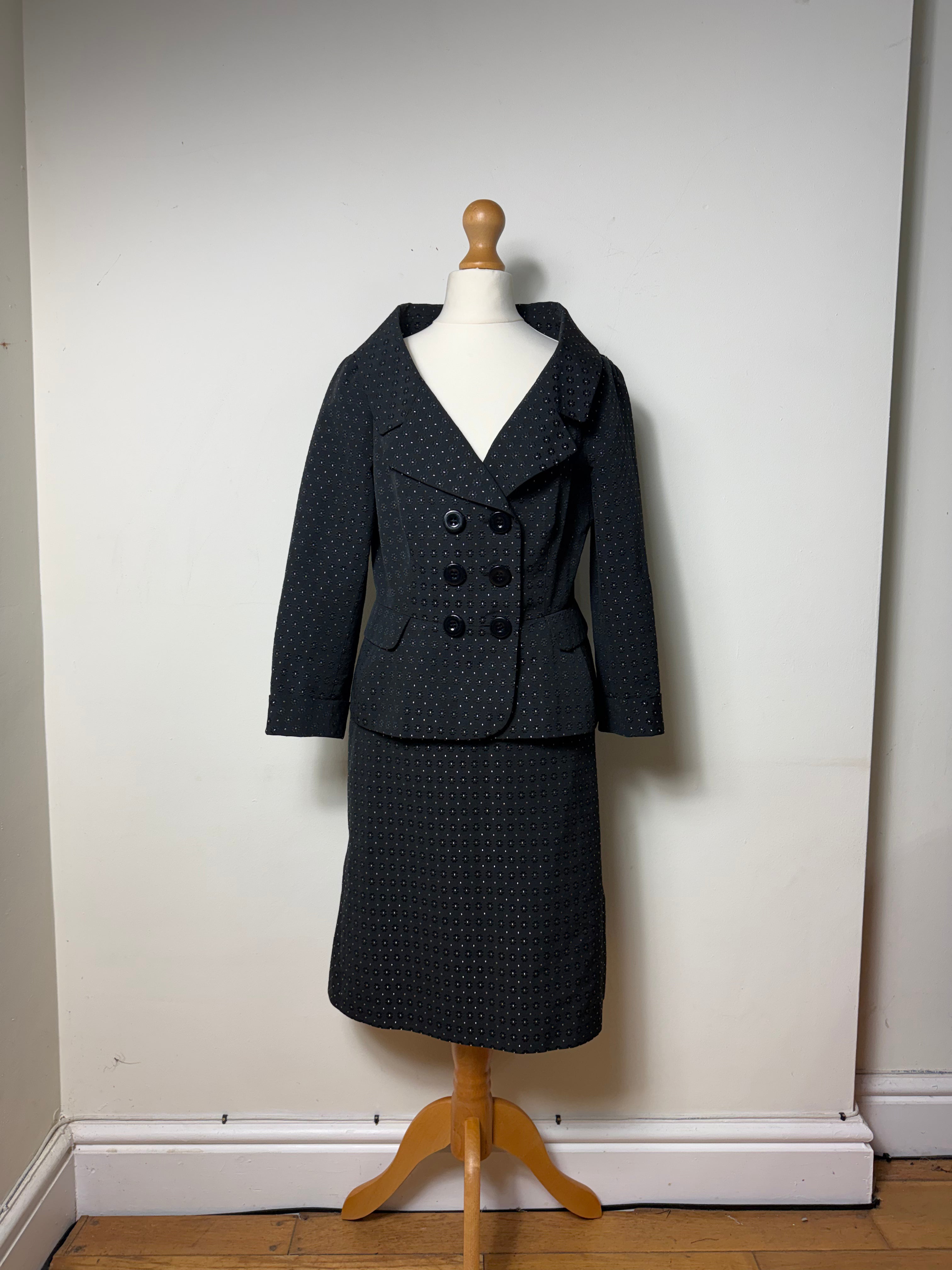 Moschino Cheap & Chic Polka Dot Skirt Suit