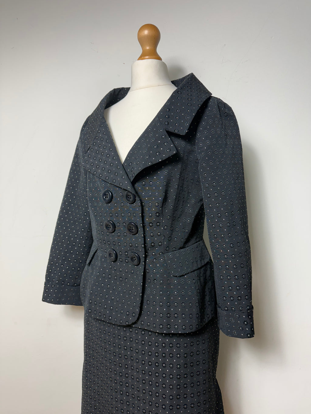 Moschino Cheap & Chic Polka Dot Skirt Suit