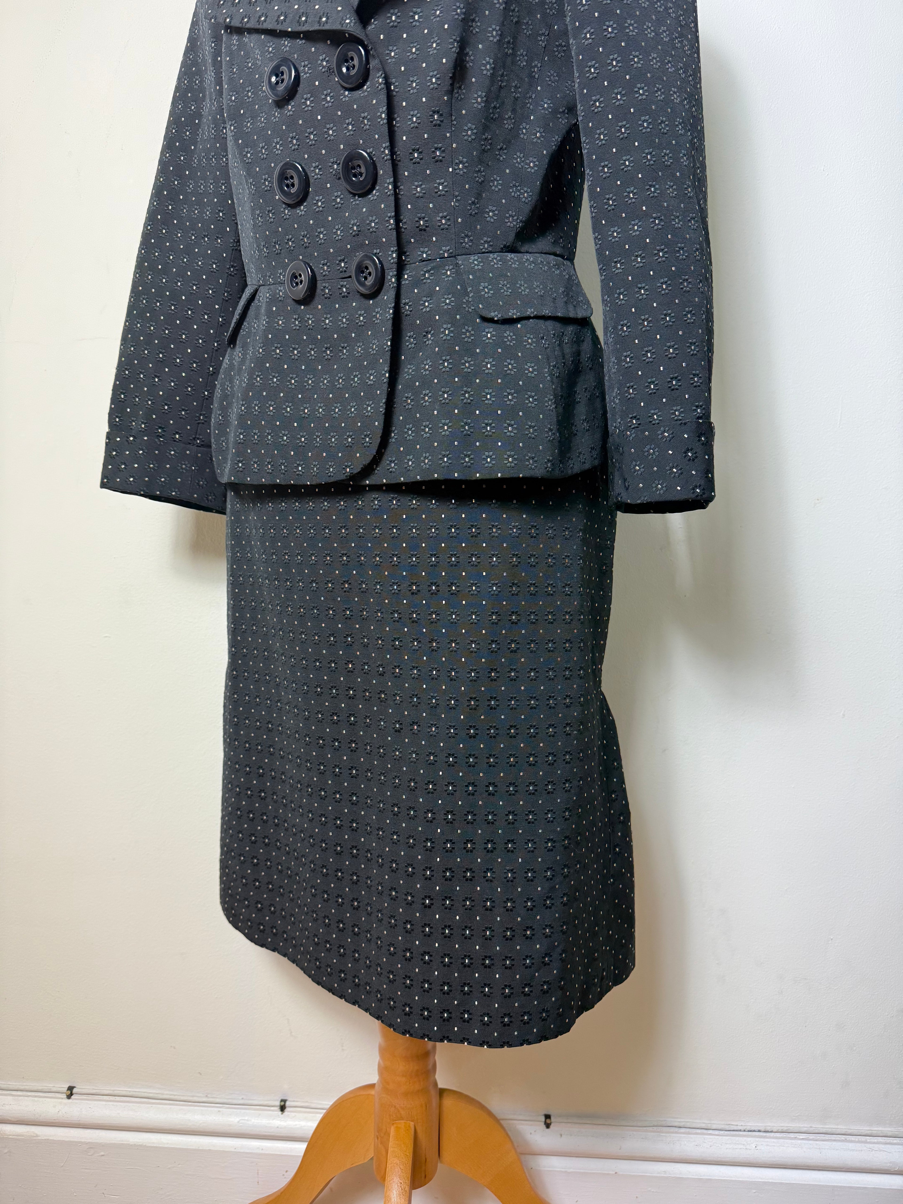 Moschino Cheap & Chic Polka Dot Skirt Suit