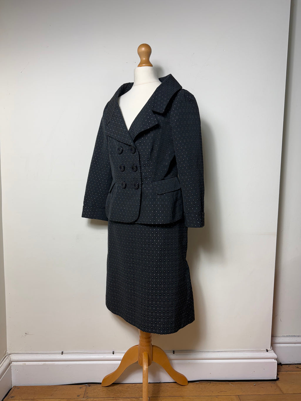 Moschino Cheap & Chic Polka Dot Skirt Suit