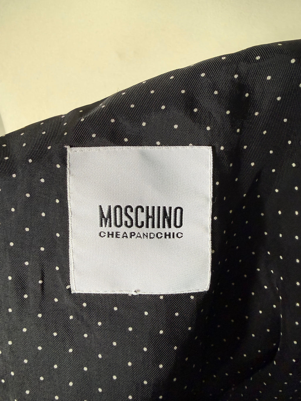 Moschino Cheap & Chic Polka Dot Skirt Suit