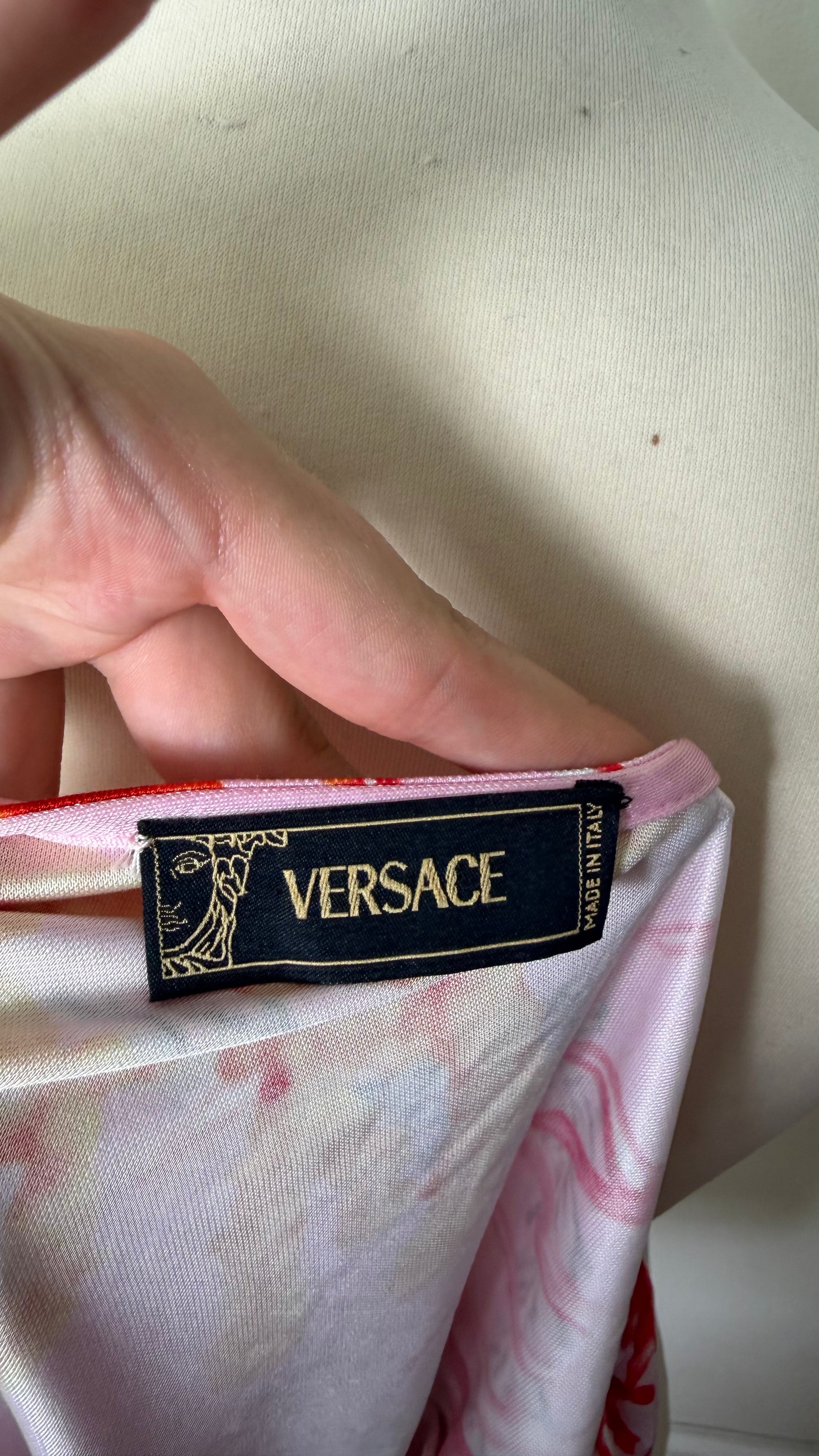 Versace SS 2005 Coral Reef Print Top
