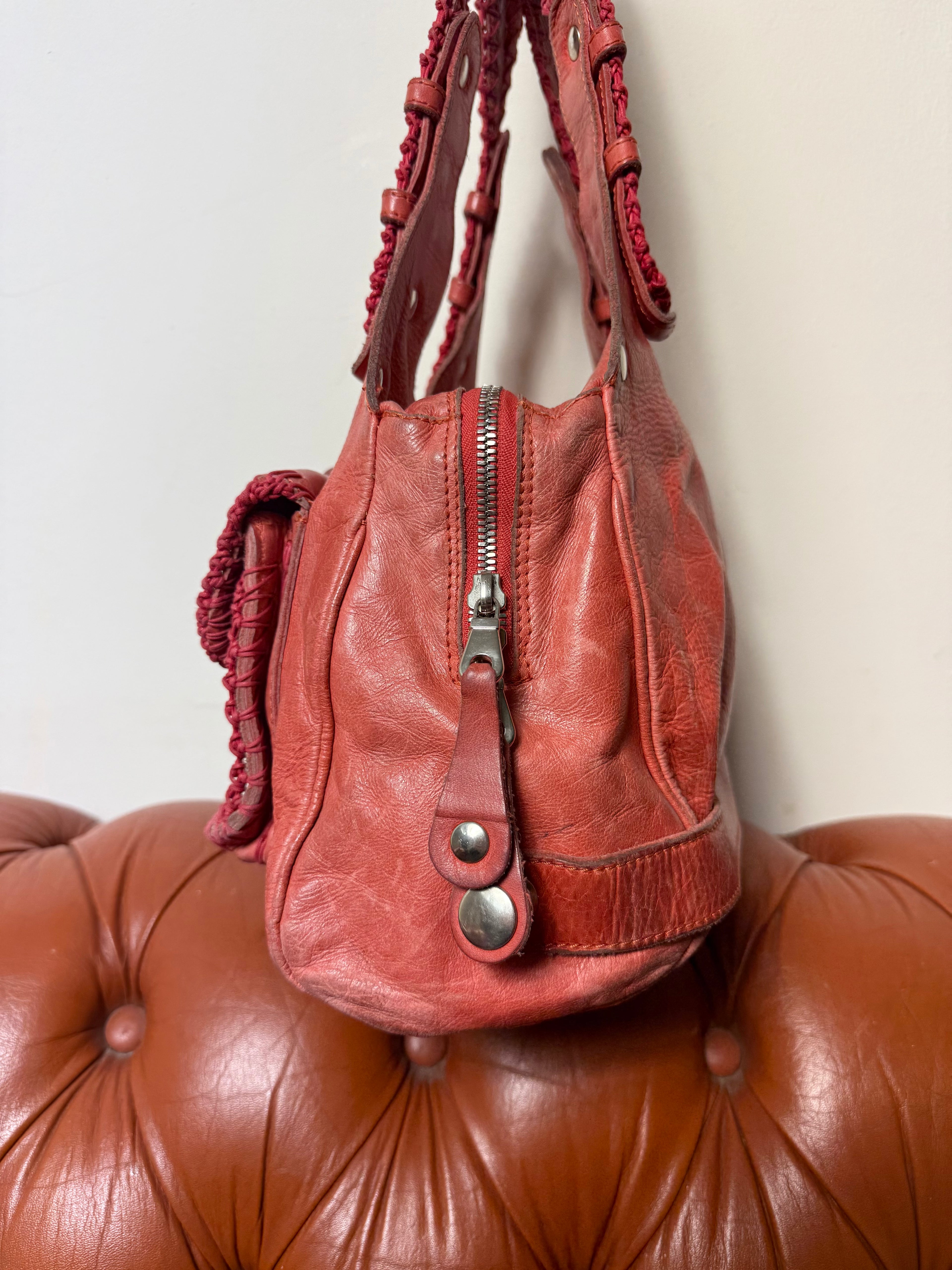 Chloé Silverado Vintage Coral Shoulder Bag