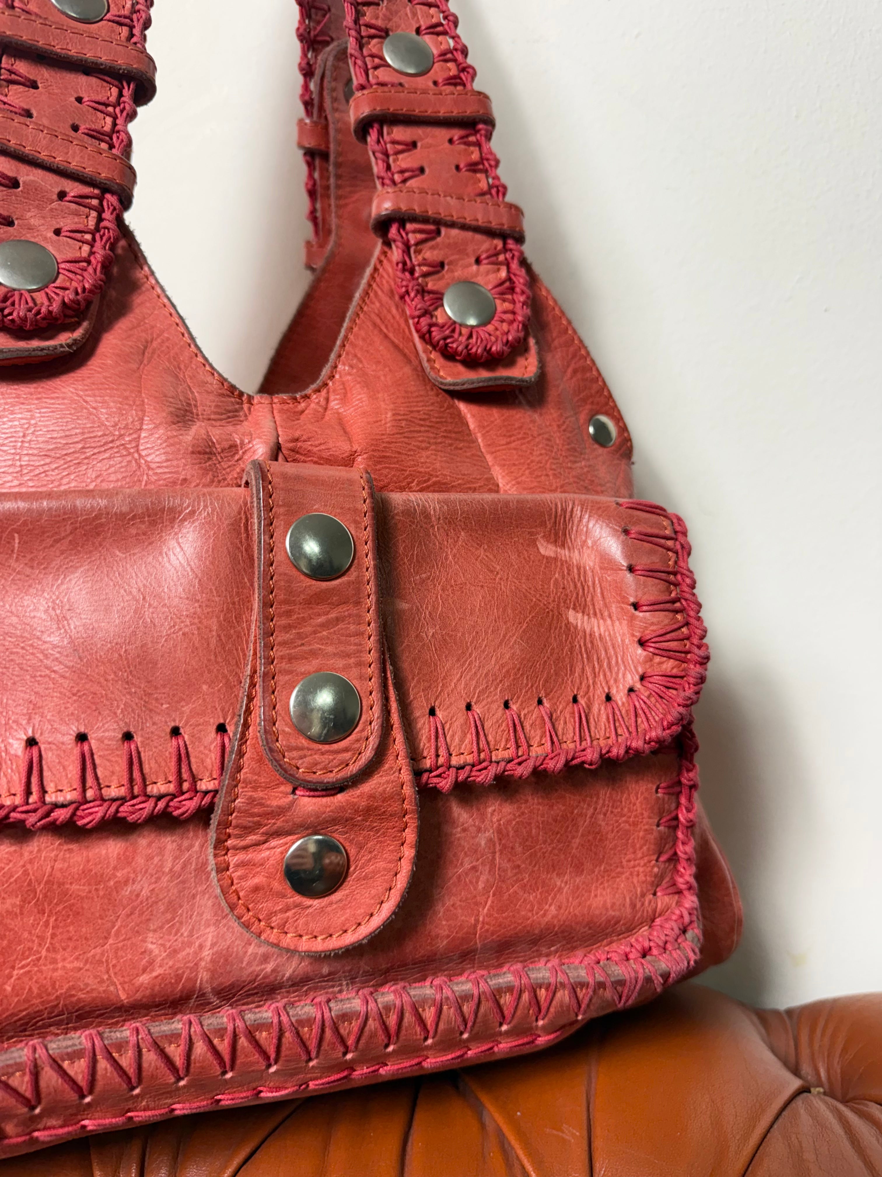 Chloé Silverado Vintage Coral Shoulder Bag