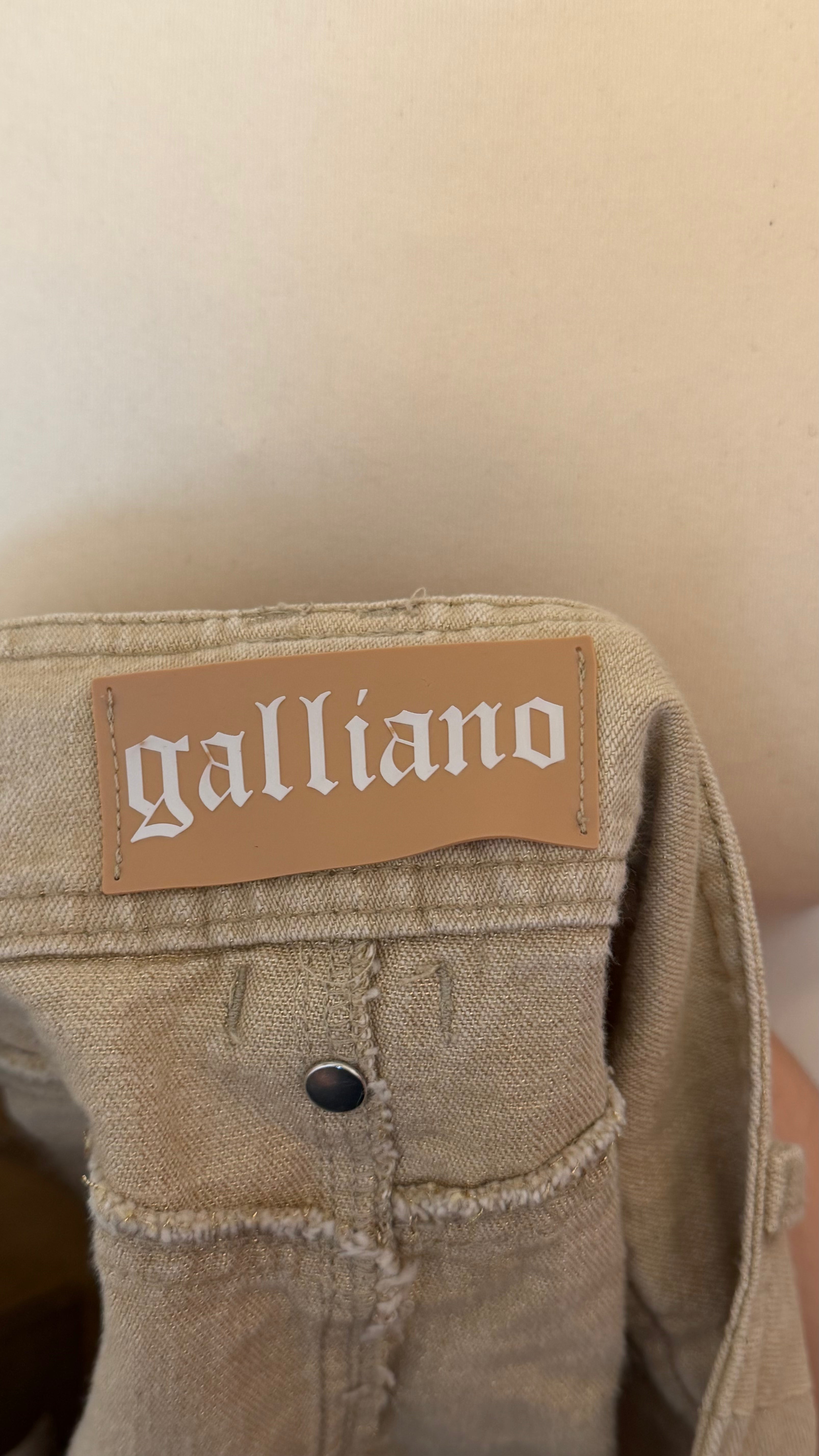 John Galliano Utility Pleated Mini Skirt
