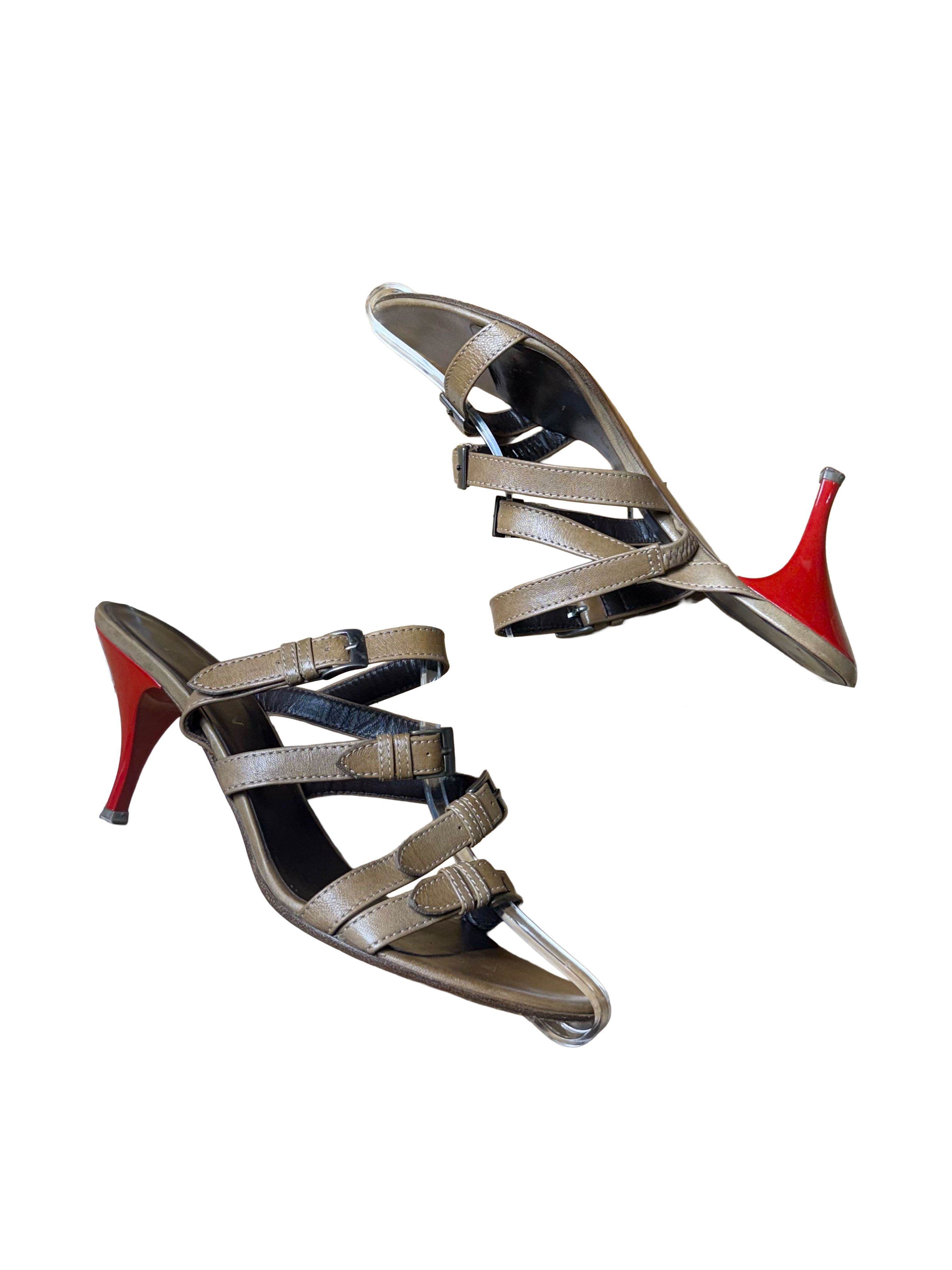 Alexander McQueen SS 2004 Strappy Mule Sandals