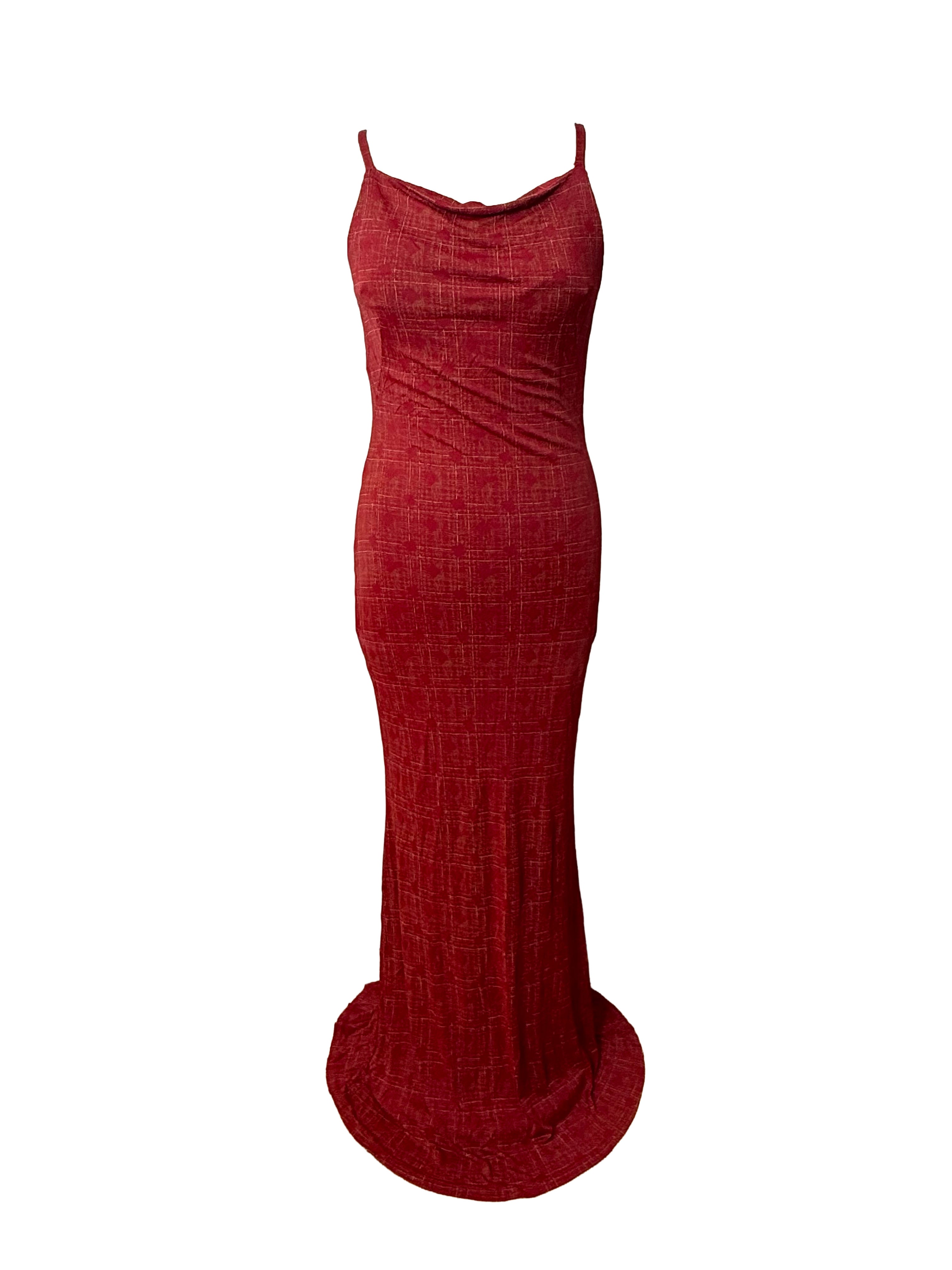 Jean Paul Gaultier Classique Cowl Neck Maxi Dress