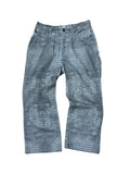 Roberto Cavalli Grey Alligator Jeans