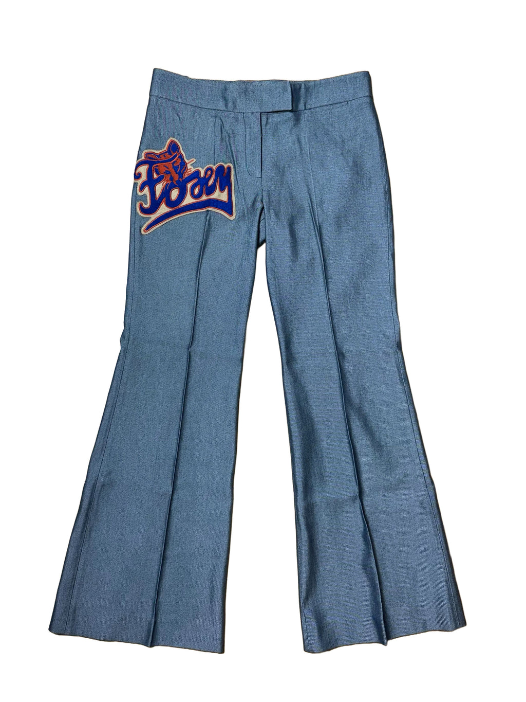Chloé Fall 2001 'Foxy' Patch Flared Trousers