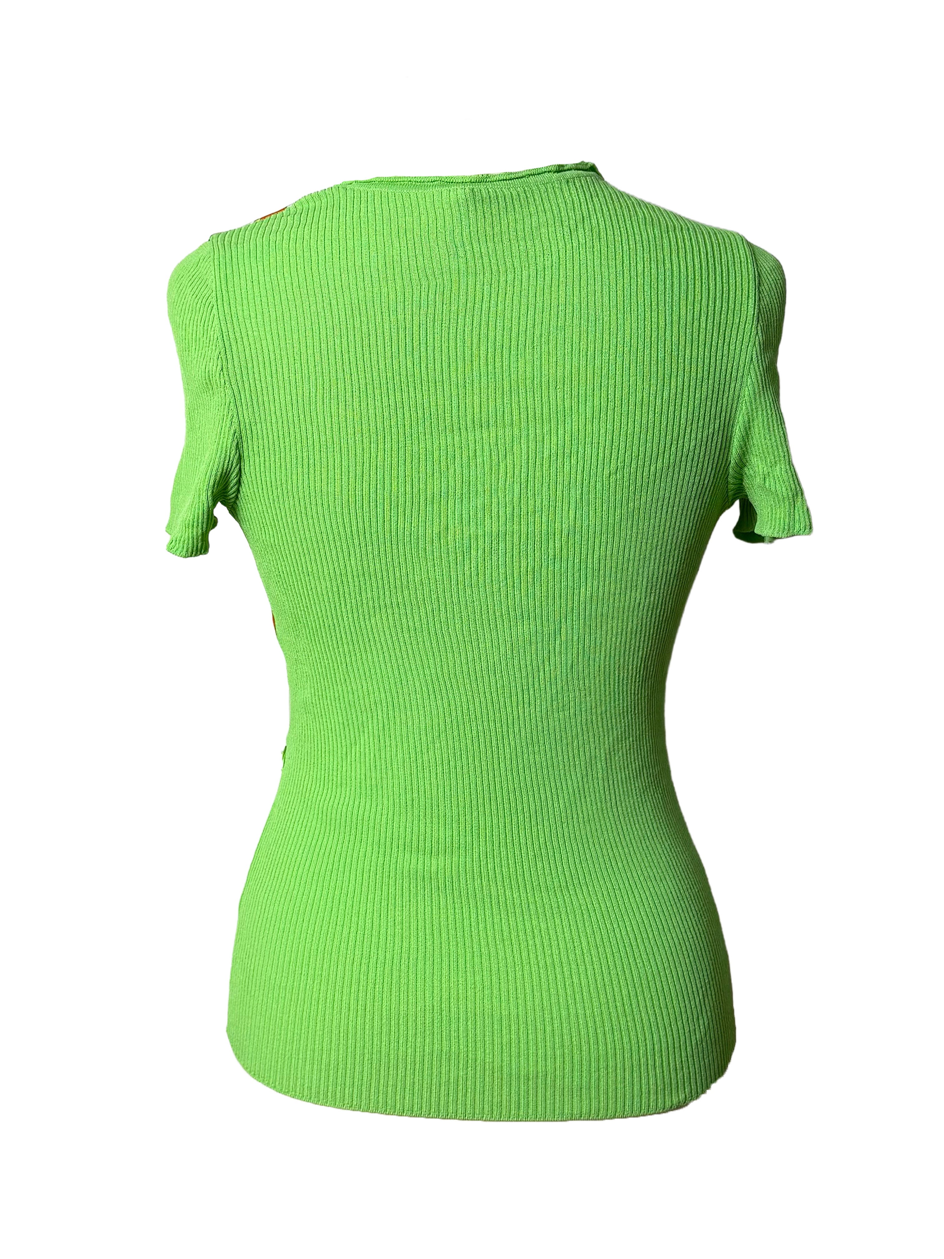 Emilio Pucci Green Geometric Print Top