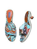 Emilio Pucci Peep Toe Kitten Heels