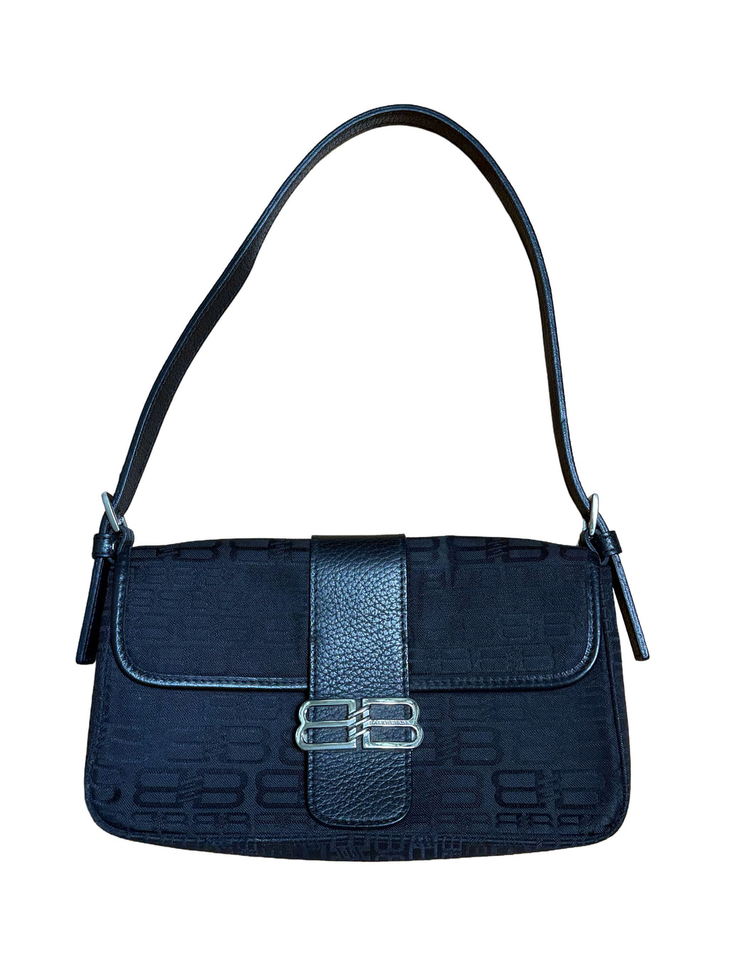 Balenciaga BB Monogram Canvas Shoulder Bag