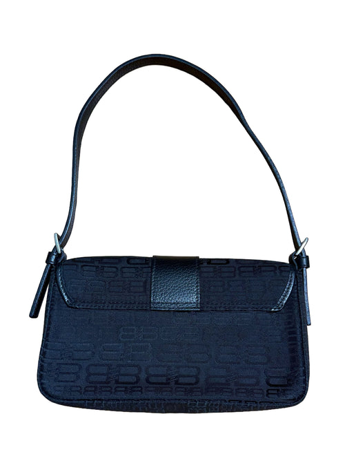 Balenciaga BB Monogram Canvas Shoulder Bag