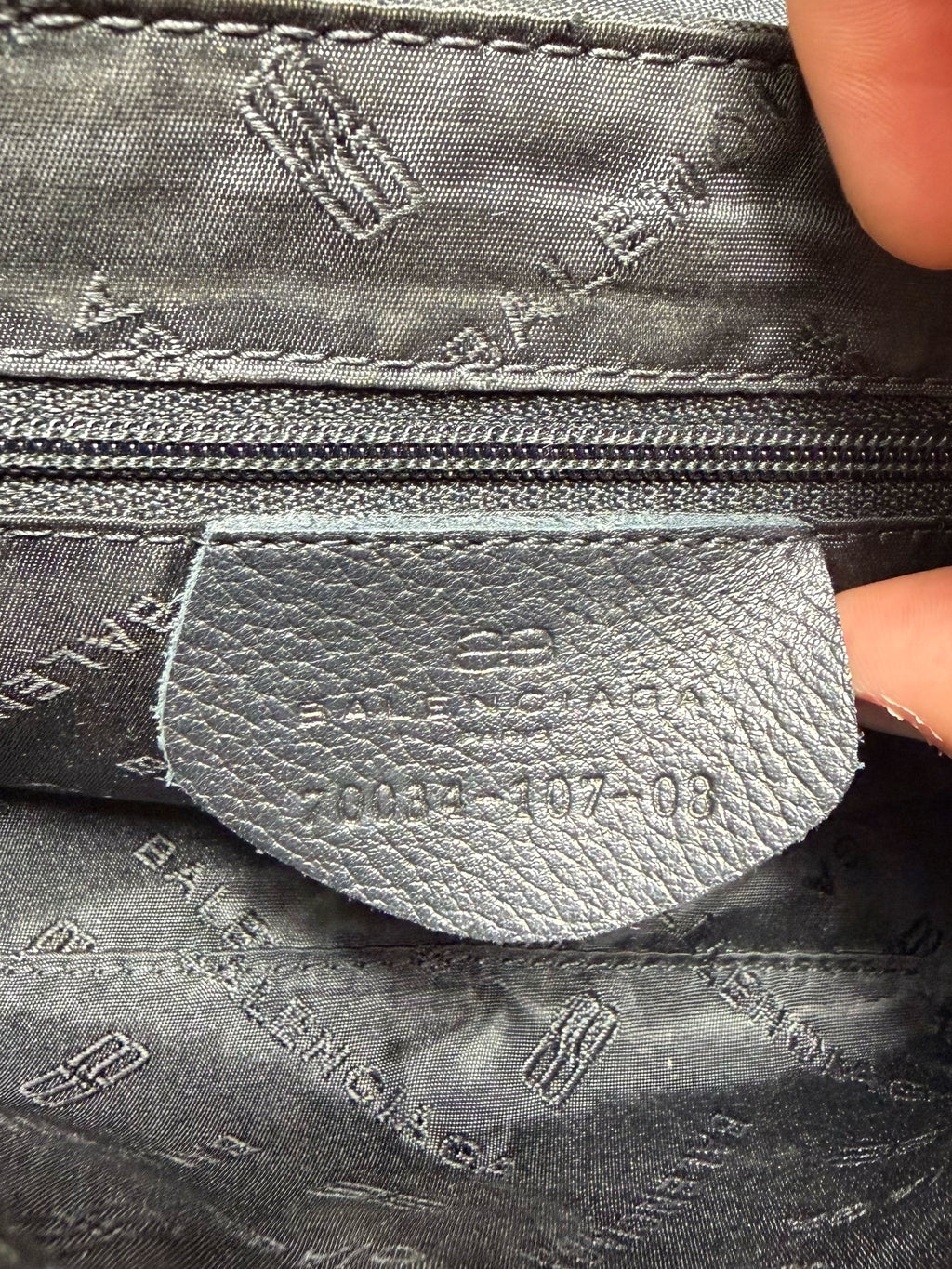 Balenciaga BB Monogram Canvas Shoulder Bag