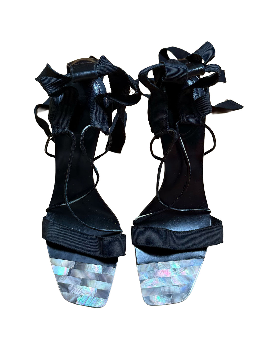 Gucci FW 2002 Mother of Pearl Sandals