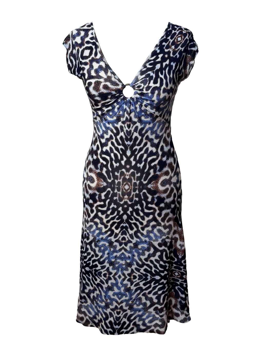 Just Cavalli Animal Print Midi Dress