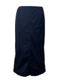 Prada A-Line Navy Maxi Skirt