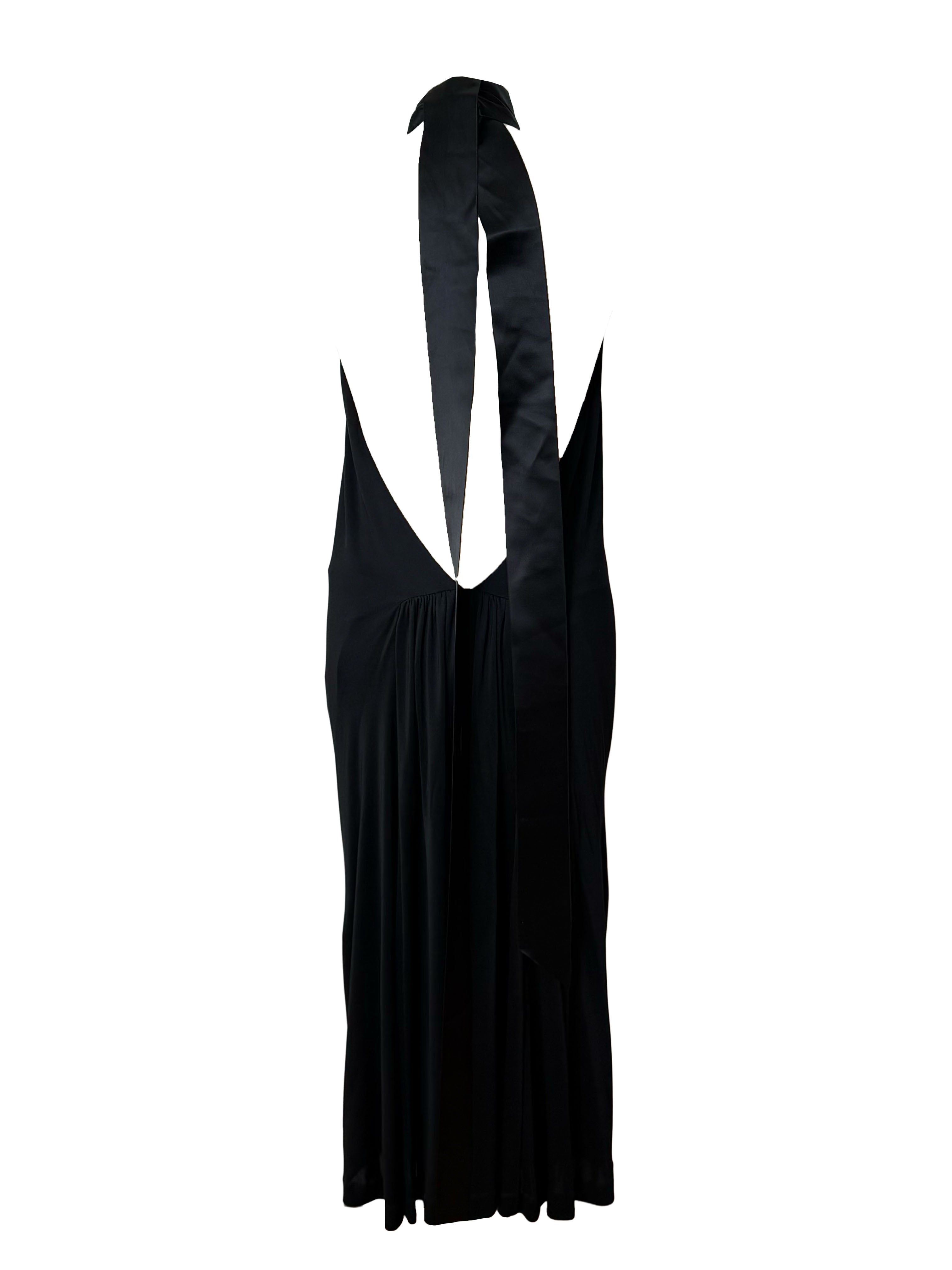Dsqaured2 Halterneck Backless Black Midi Dress
