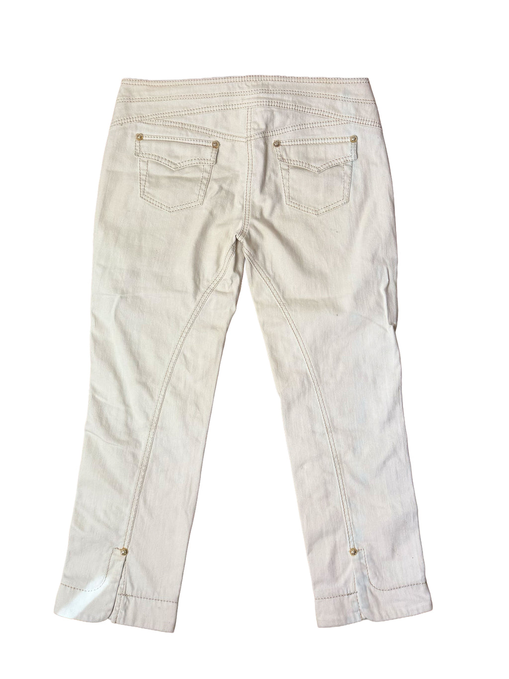 Roberto Cavalli SS 2006 White Buckle Jeans