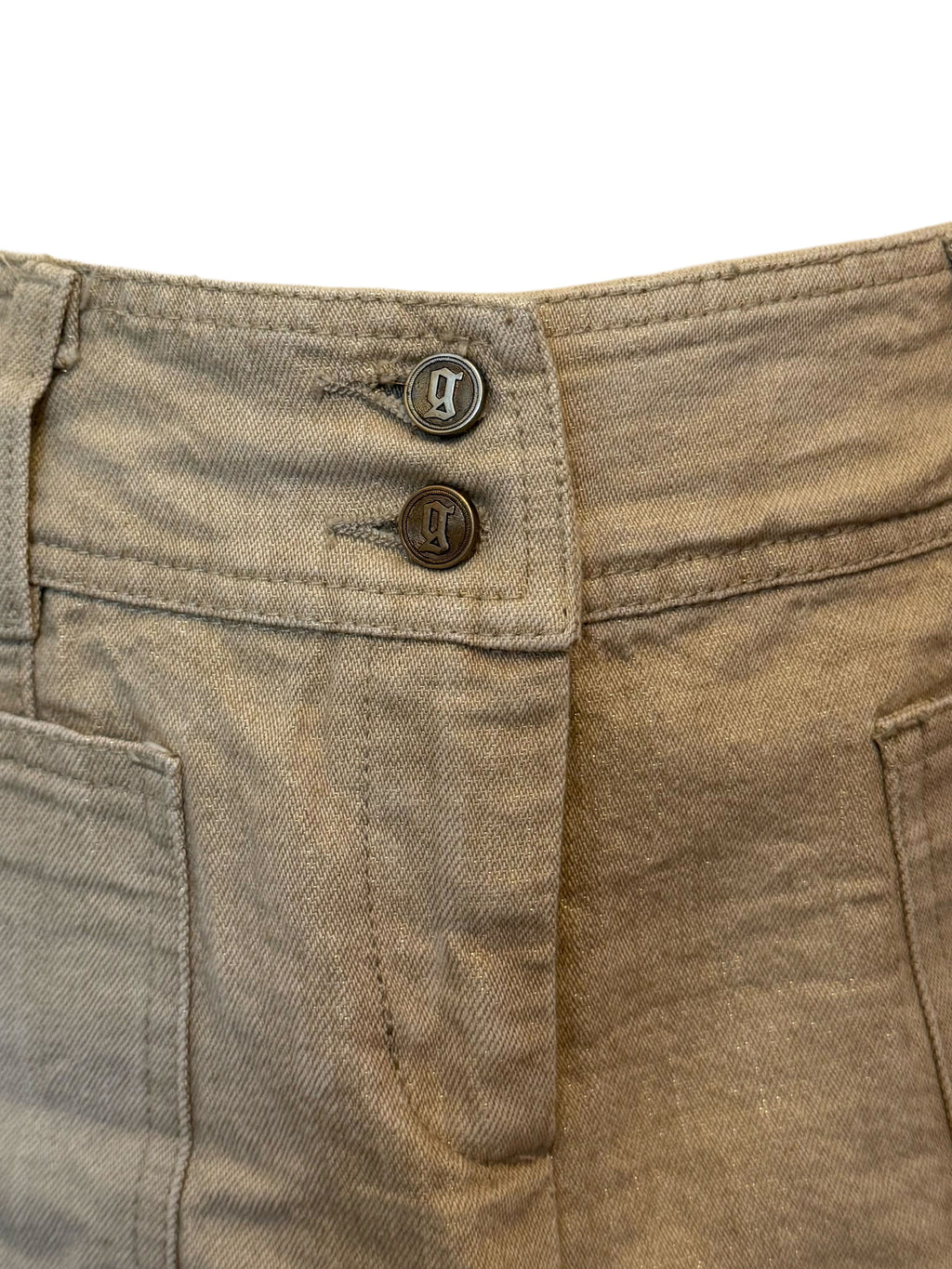 John Galliano Utility Pleated Mini Skirt
